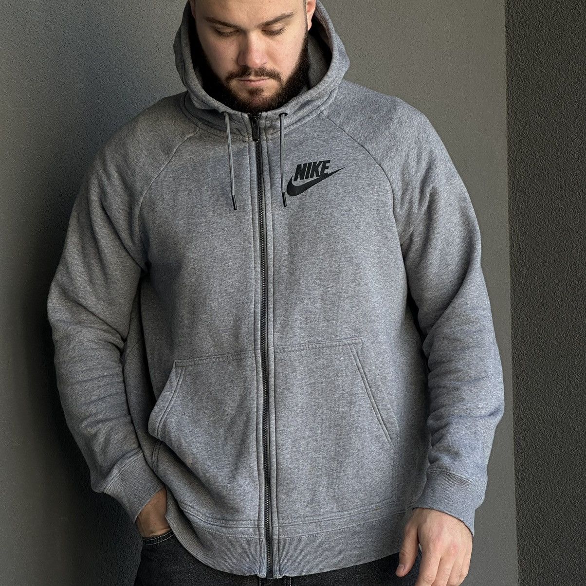Nike × Vintage Vintage Nike Zip Hoodie Small Logo Tech Fleece Y2K 00s Size US XL / EU 56 / 4 - 2 Thumbnail