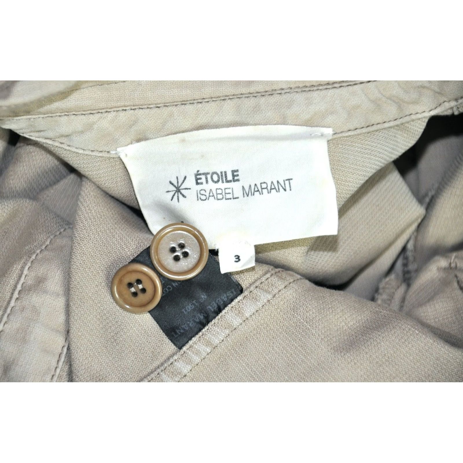 Isabel Marant ISABEL MARANT ETOILE Jacket Women's Cotton Beige 40 Military Coat Size 3 XS? 40 Not Specified" Size S / US 4 / IT 40 - 5 Thumbnail