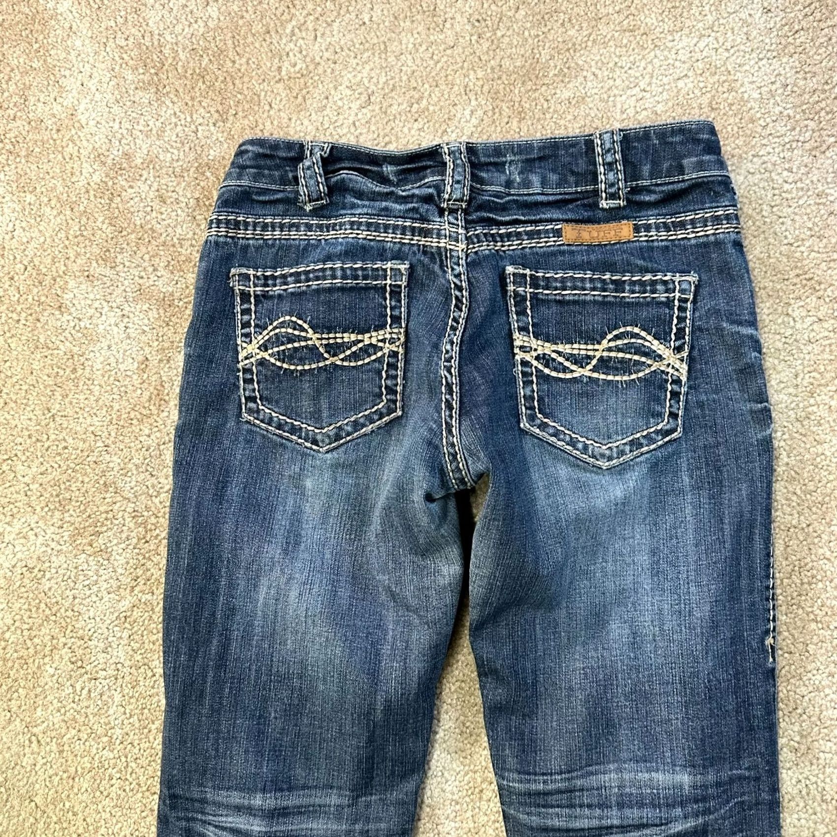 Vintage Cowgirl Tuff Jeans Womens 28x31 Bootcut Denim Western Cowgirl Tuff Blue 28 31 Vintage No Size 28" / US 6 / IT 42 - 7 Thumbnail