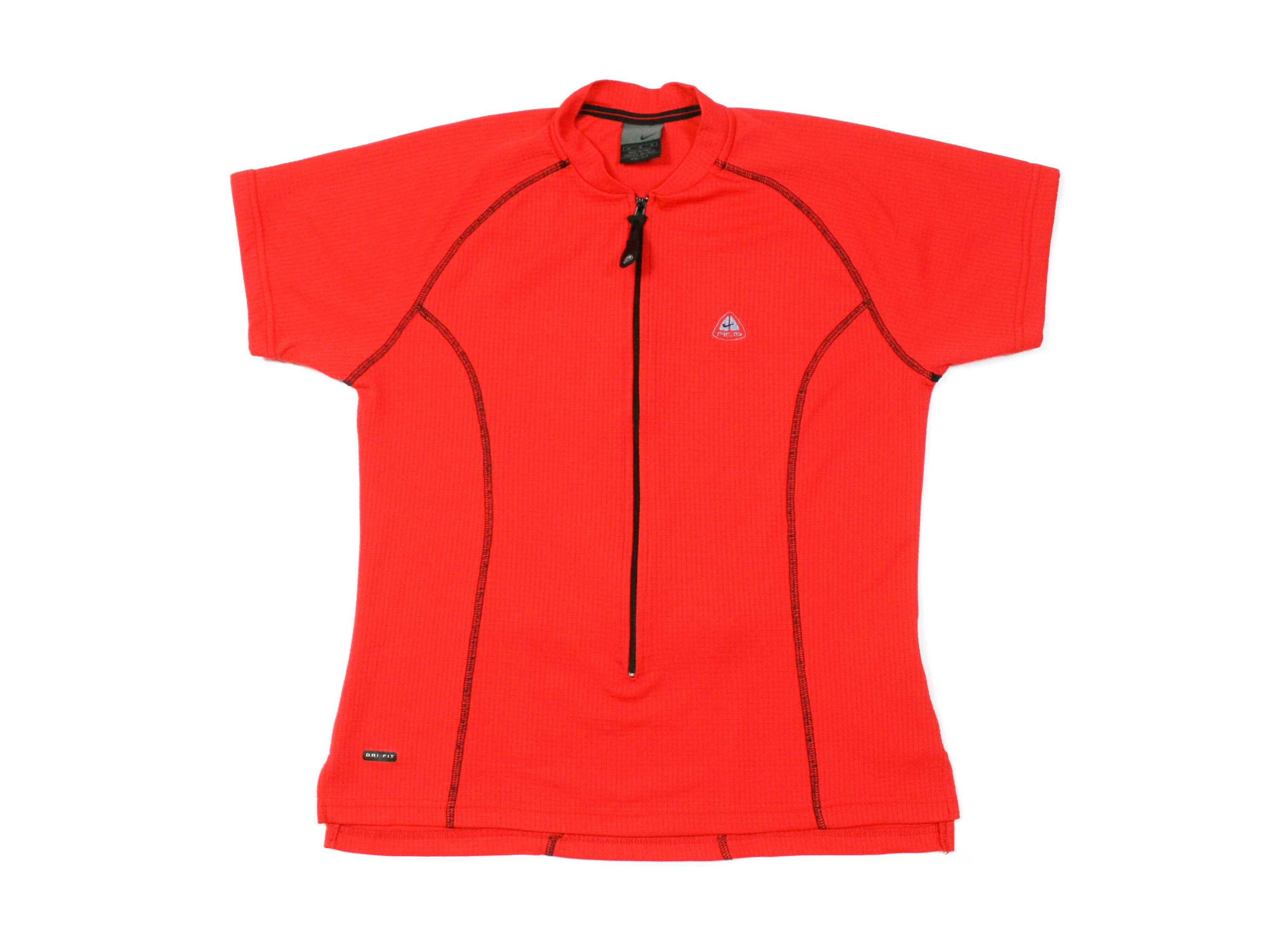 Nike 90S ACG Logo Sport Bike Zip Dri Fit Jersey Vintage Size M / US 6-8 / IT 42-44 - 1 Thumbnail