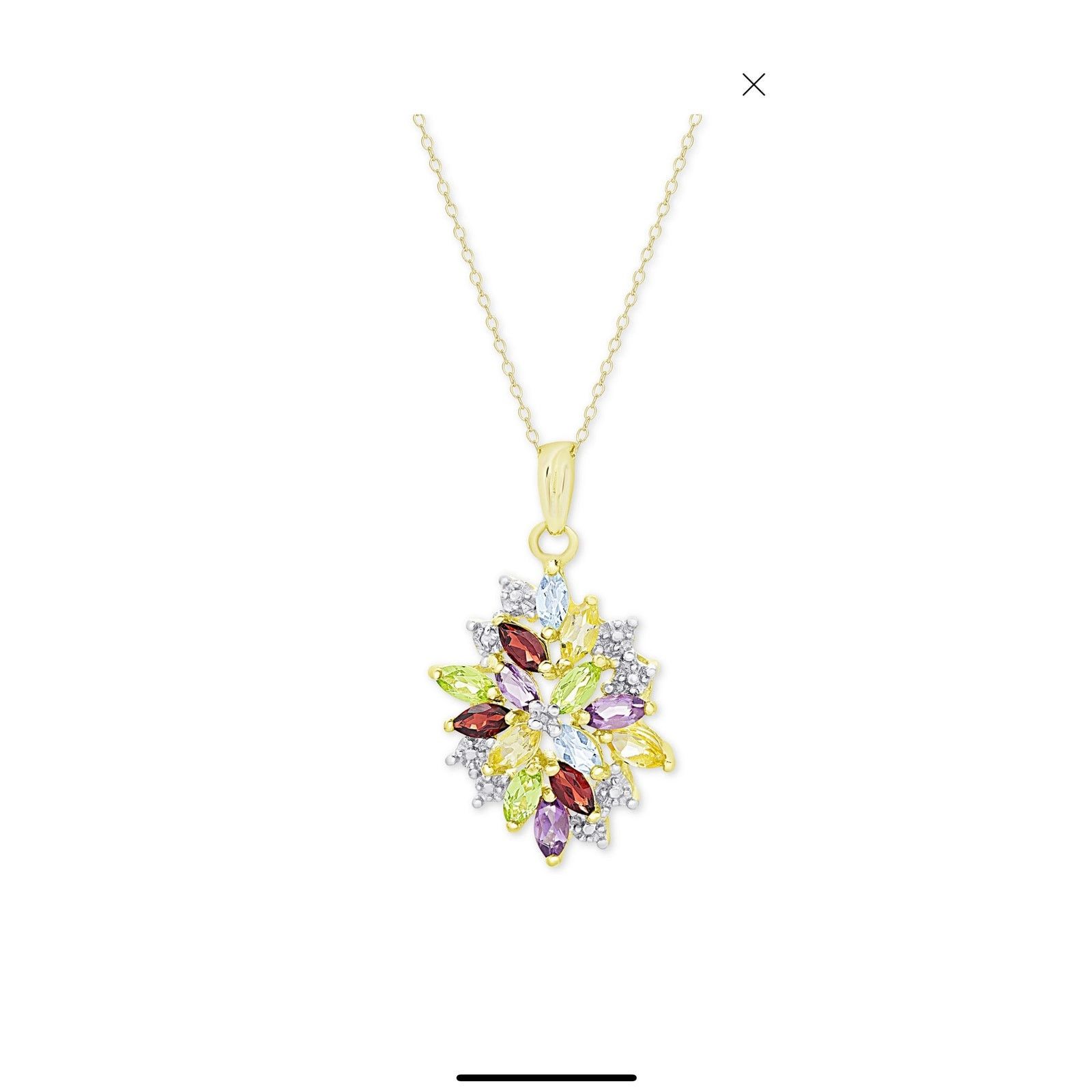 & Other Stories Julia Capri Gemstone Pendant Necklace Size ONE SIZE - 5 Thumbnail