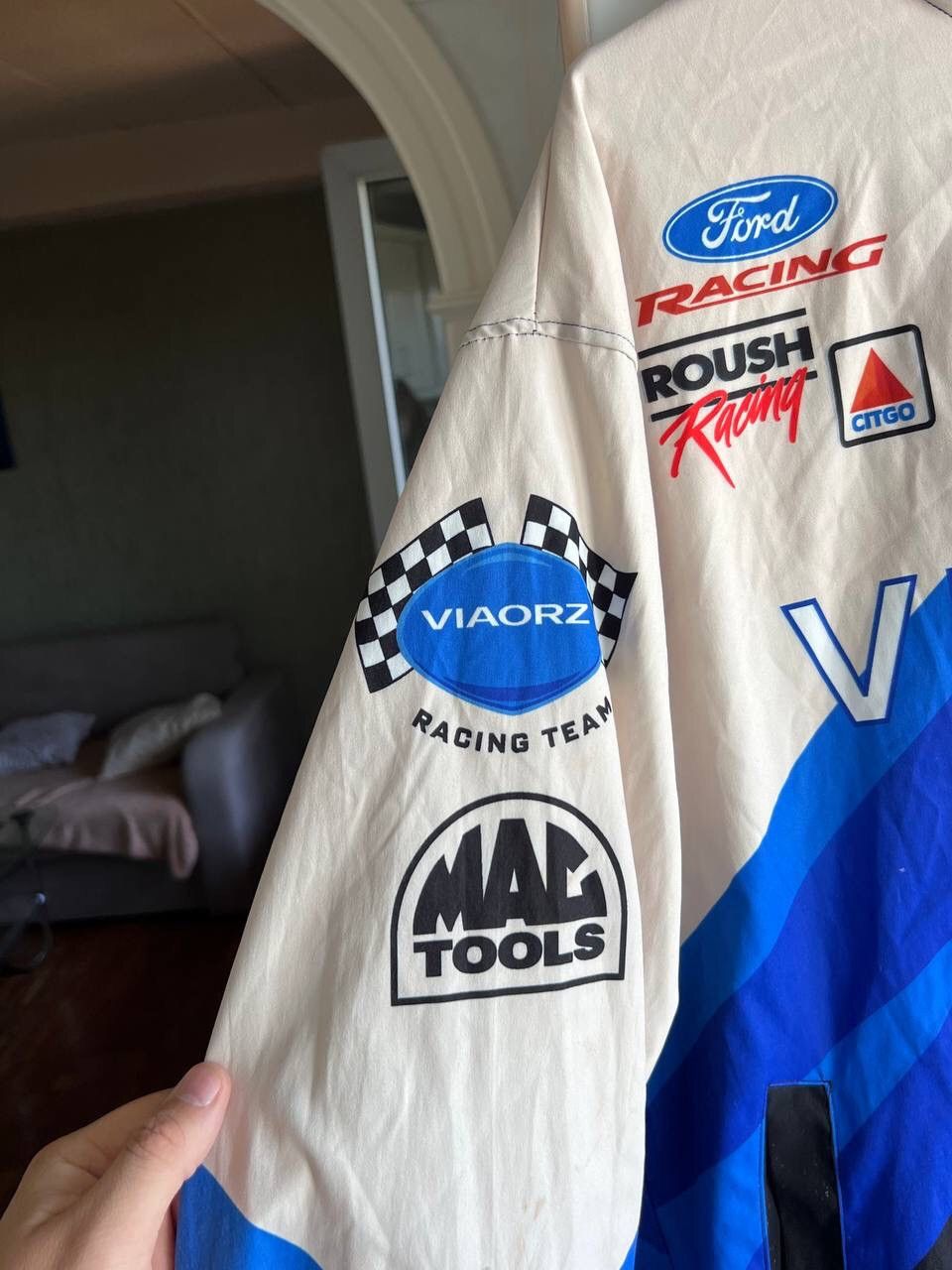 Vintage NASCAR Ford Roush Racing Jacket Used size L Size US L / EU 52-54 / 3 - 3 Thumbnail