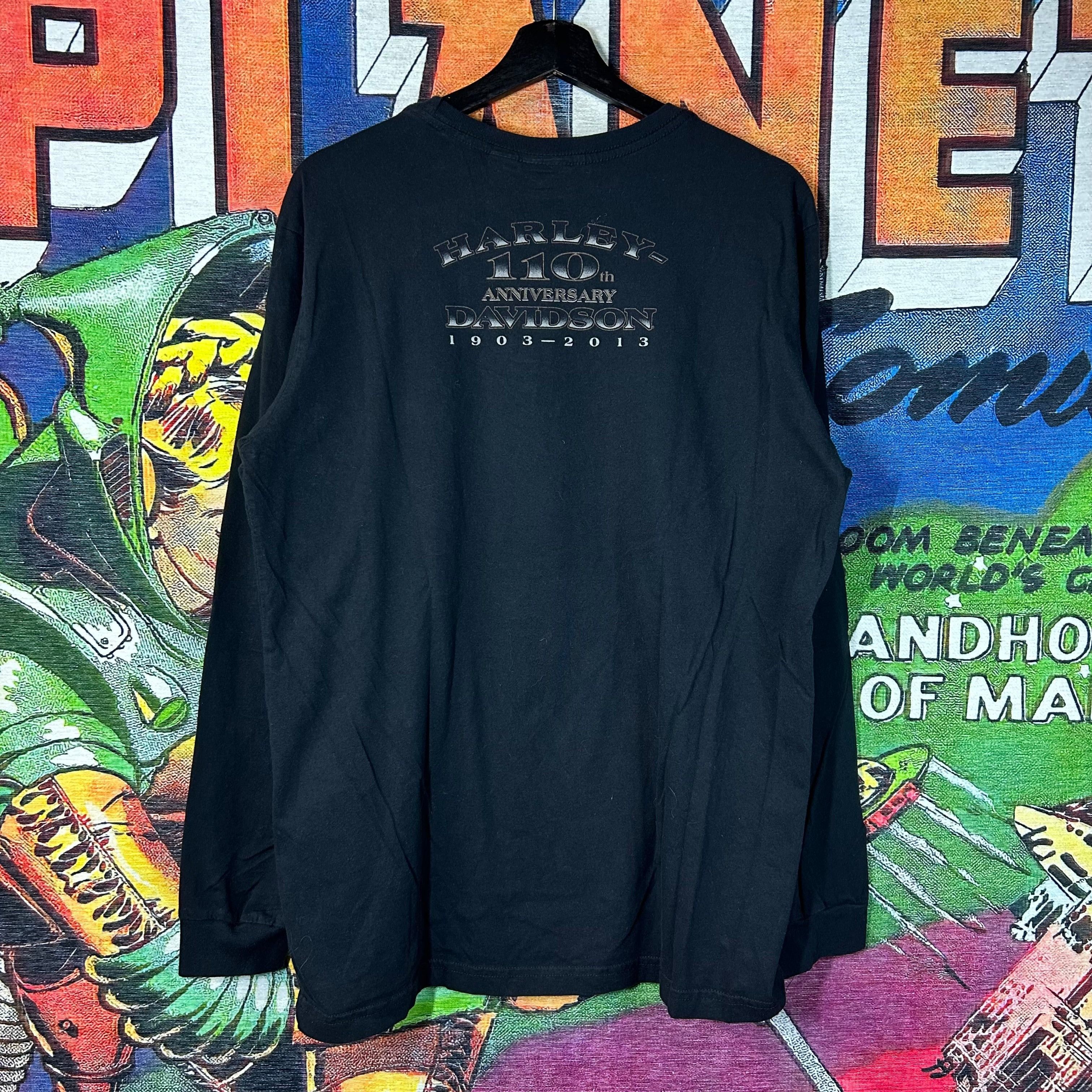 Harley Davidson Y2K Harley Davidson 110th Anniversary Long Sleeve Tee Size L Size US L / EU 52-54 / 3 - 2 Thumbnail