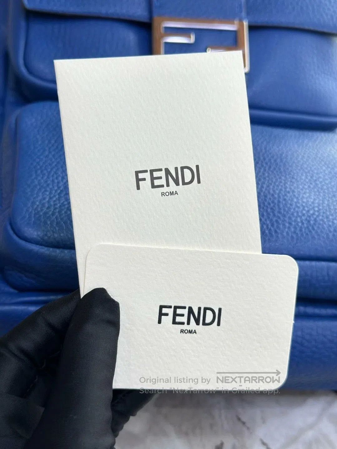 Fendi FENDI Blue Casual Backpack. Size ONE SIZE - 7 Thumbnail