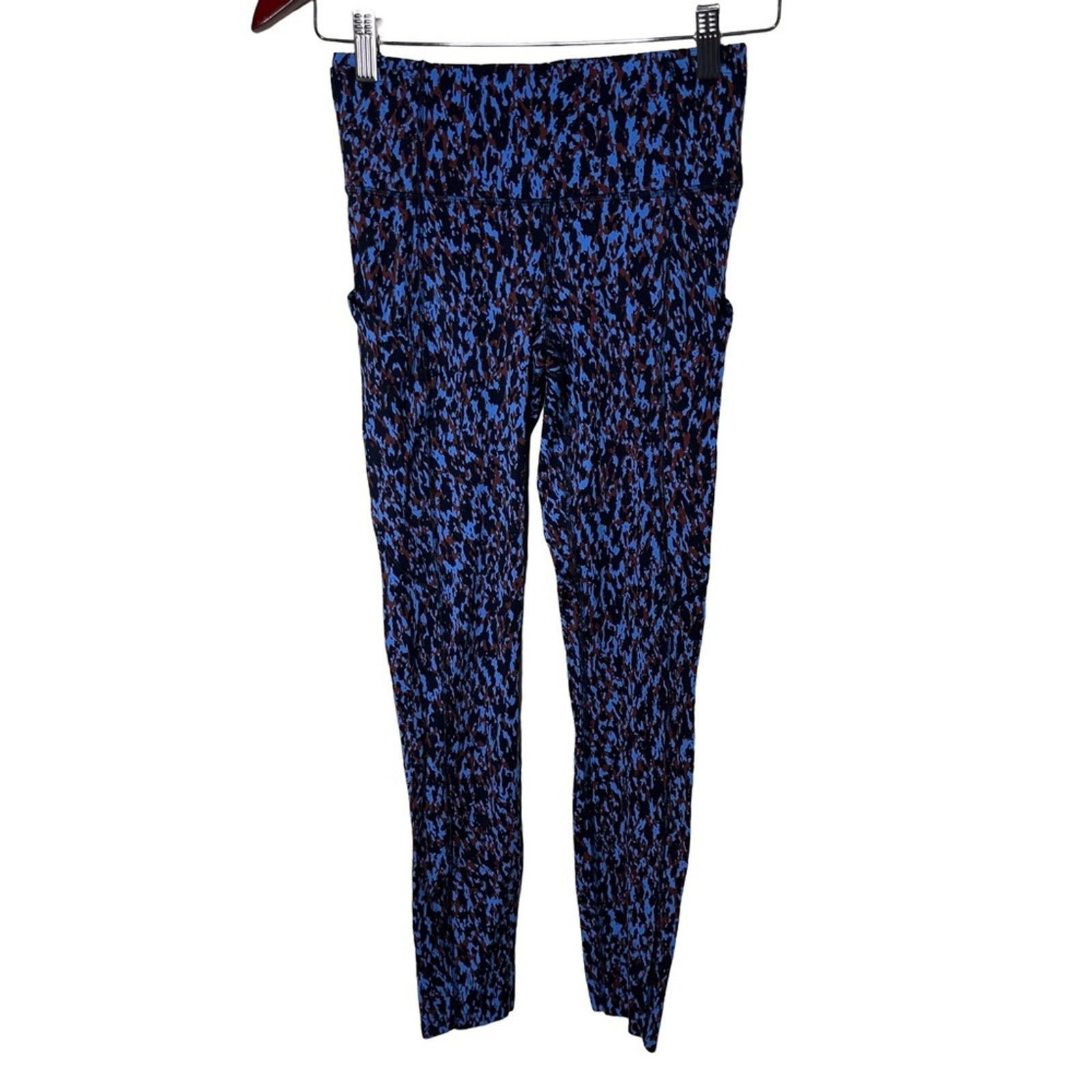 Lululemon Lululemon Fast Free High-Rise Tight 25" Leopard Camo Blue Size 27" / US 4 / IT 40 - 4 Thumbnail