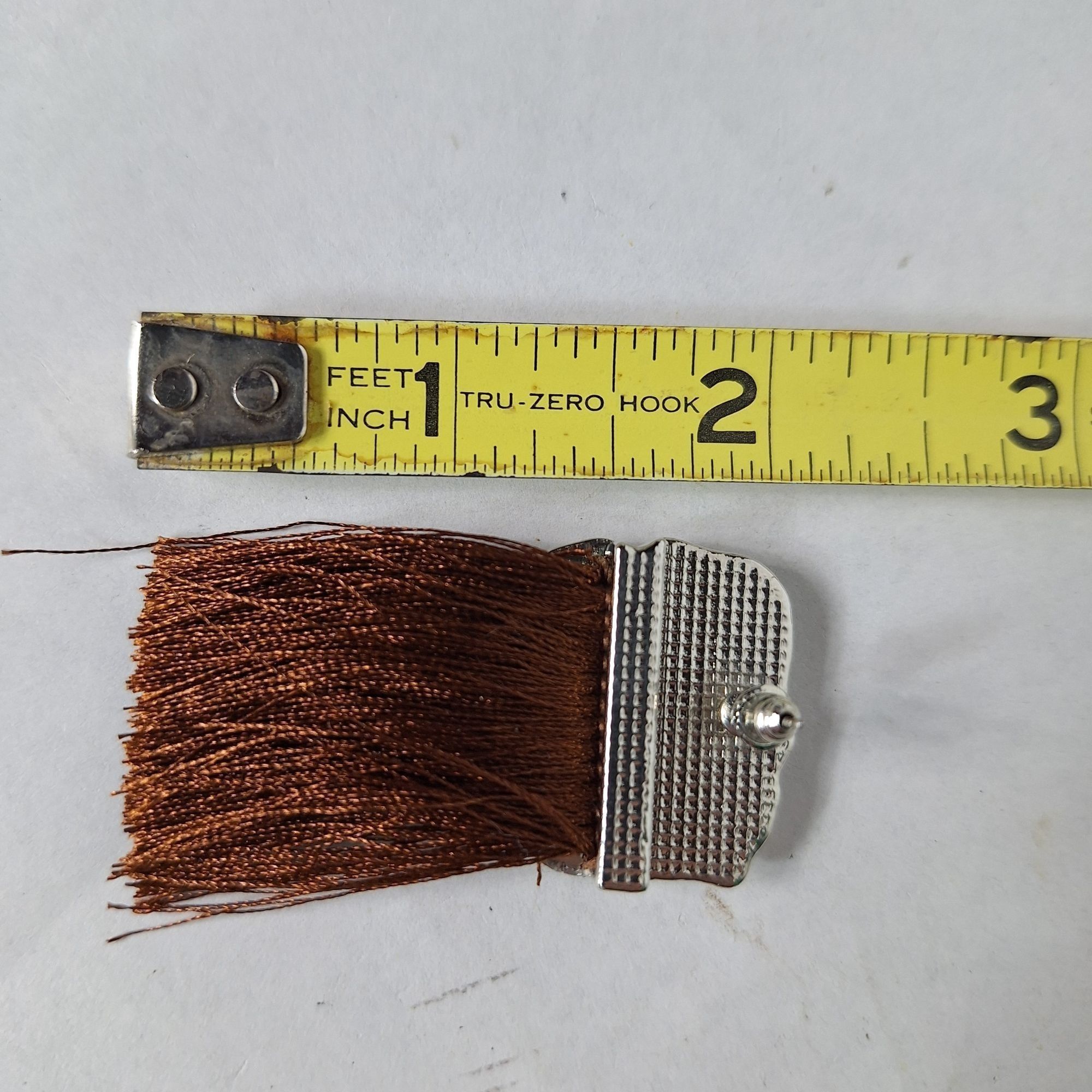 Other Hammered Silver Brown Tassel Fringe Earrings Boho Chic State Size ONE SIZE - 3 Thumbnail