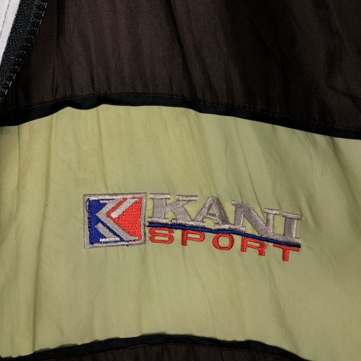 Vintage 🔥Vtg Nylon Bomber Jacket Karl Kani Spell Out Big Logo Size US M / EU 48-50 / 2 - 16 Thumbnail