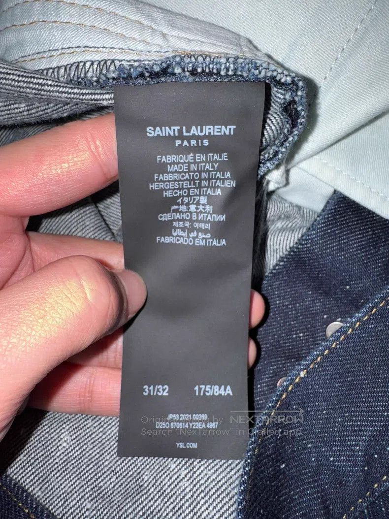 Saint Laurent Paris Saint Laurent Paris Starry Jeans Size US 31 - 5 Thumbnail