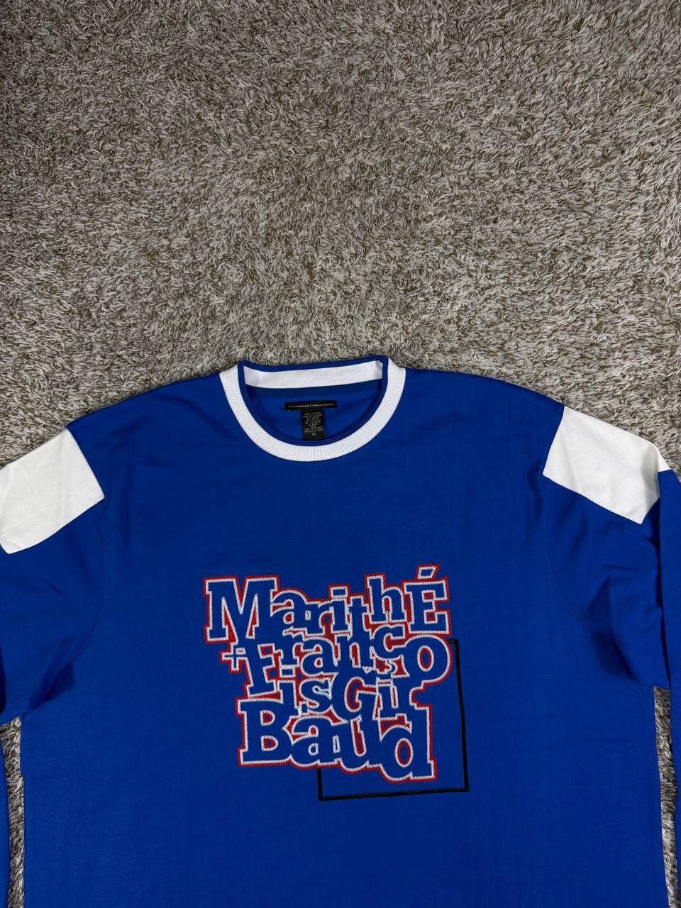 Marithe + Francois Girbaud Marithé François Girbaud Rugby Long Sleeve Embroidered Logo Size US XL / EU 56 / 4 - 2 Thumbnail