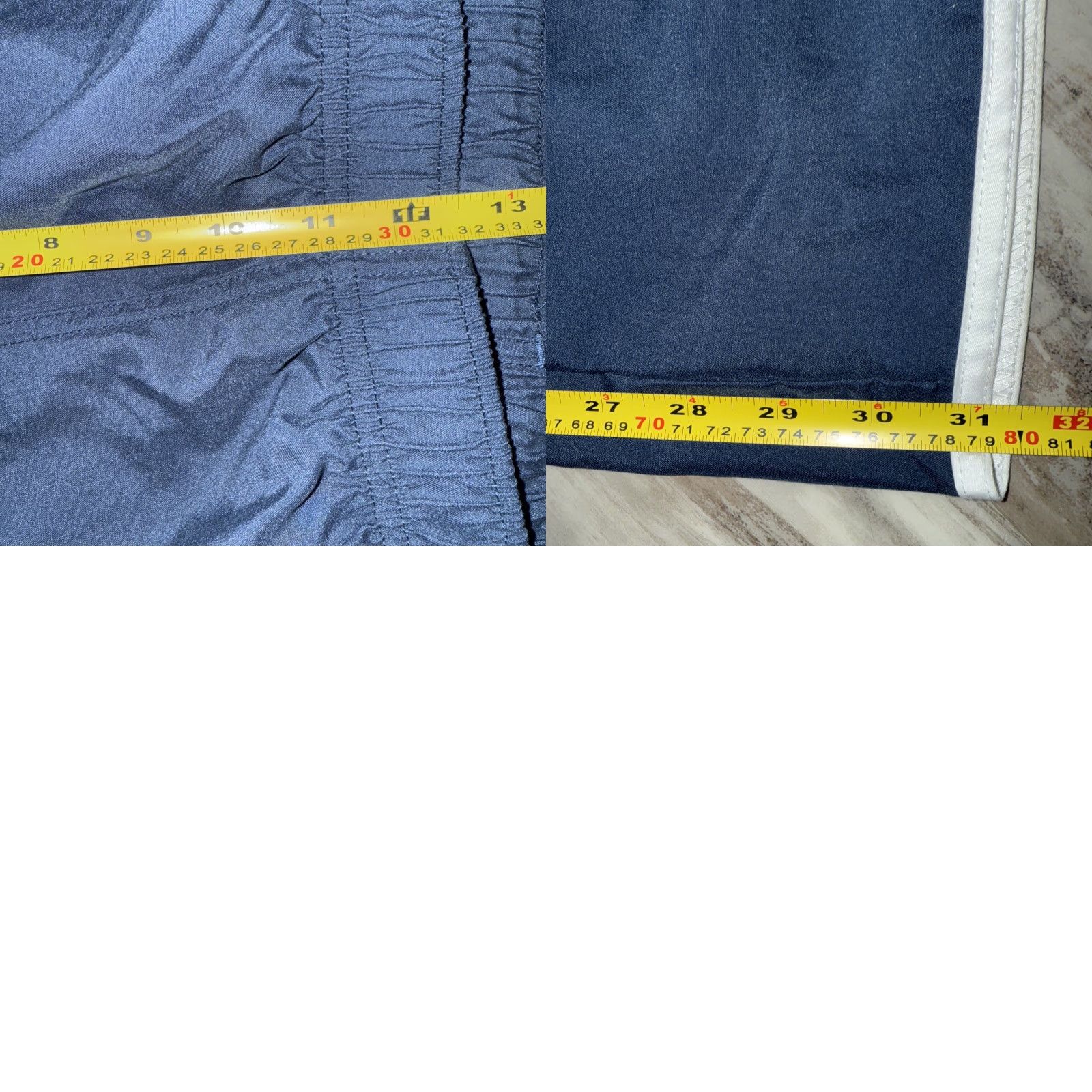 Reebok Reebok Navy Blue Polyester Elastic Waist Athletic Track Pants Striped XL Mens Regular Straight Pockets Gym & Training Size US 36 / EU 52 - 8 Thumbnail