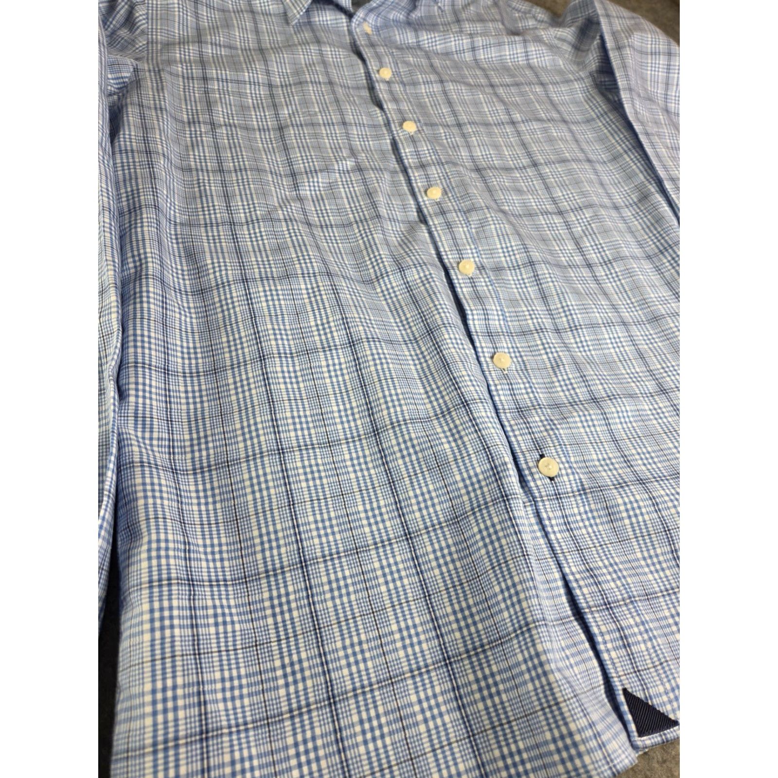 UNTUCKit UNTUCKit Shirt Men L Slim Fit Blue Plaid Button-Up Long Sleeve Size US L / EU 52-54 / 3 - 2 Thumbnail