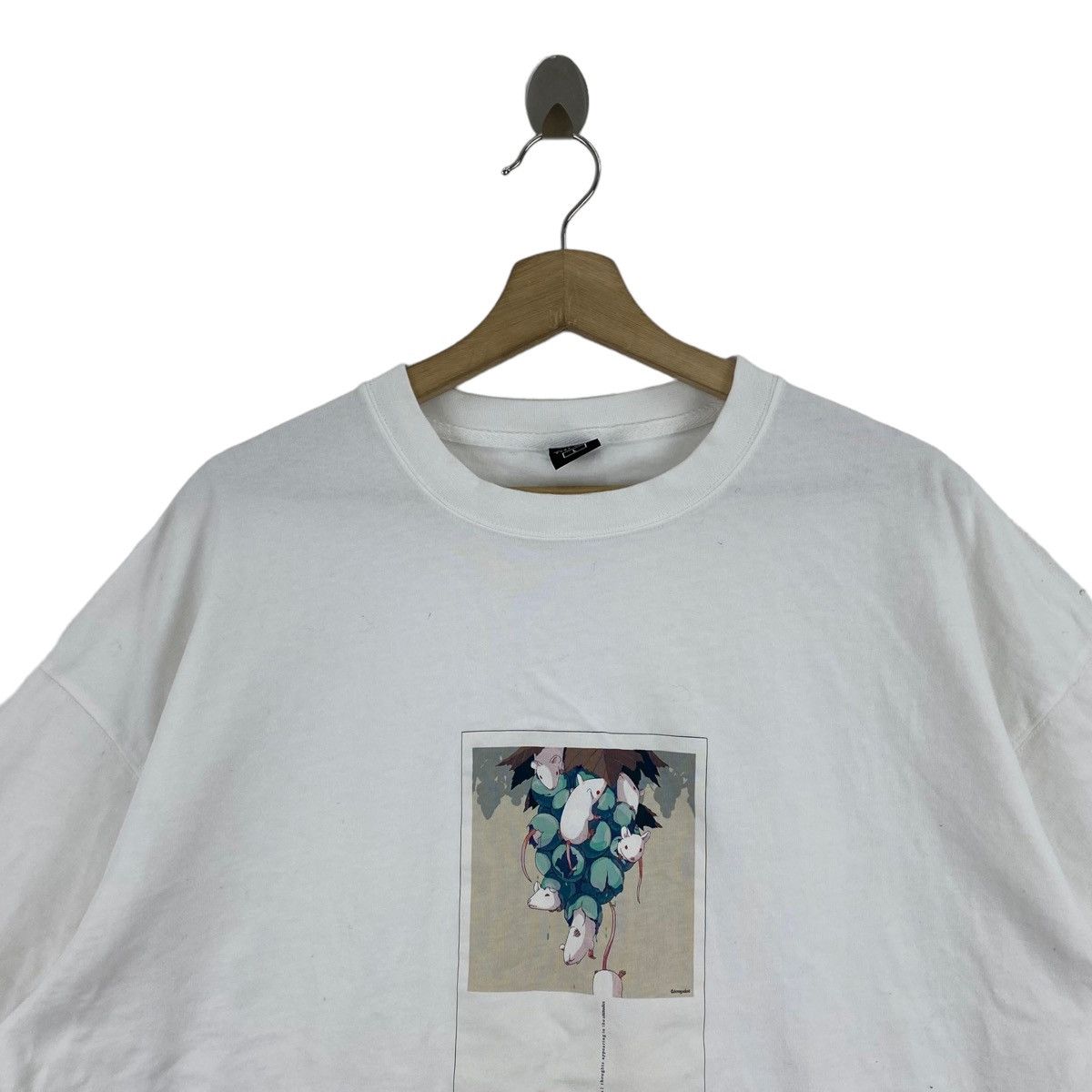 GU GU Japanese Brand x SUDA KEINA Pop Art Print Oversize White Size US L / EU 52-54 / 3 - 2 Thumbnail