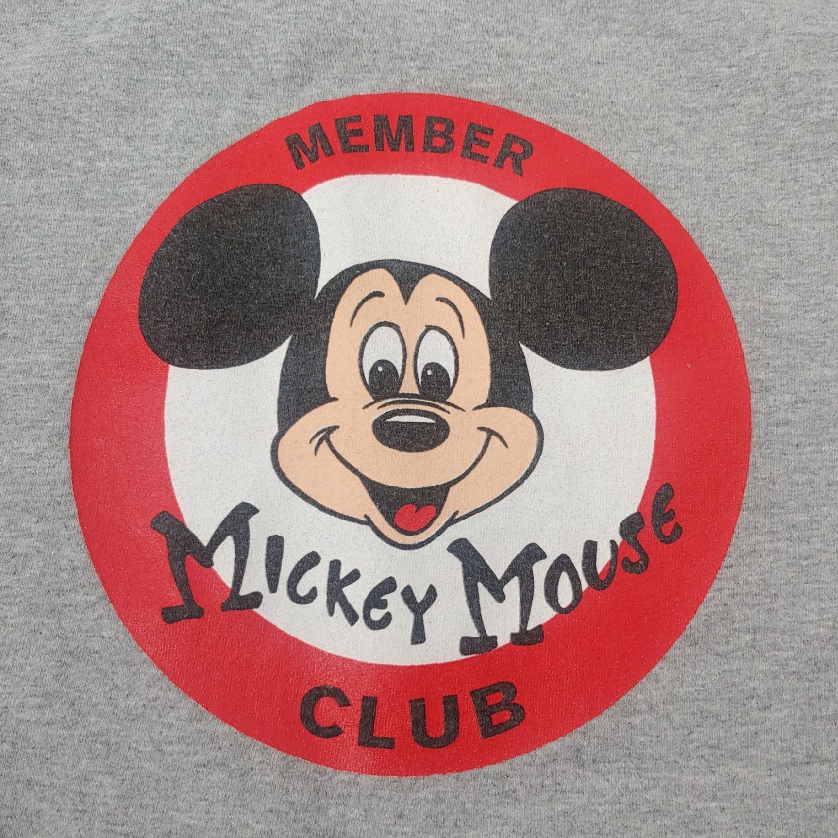 Disney Mickey Mouse Club Member Disney Store Shirt 2XL Gray Ringer T Size US XXL / EU 58 / 5 - 4 Thumbnail