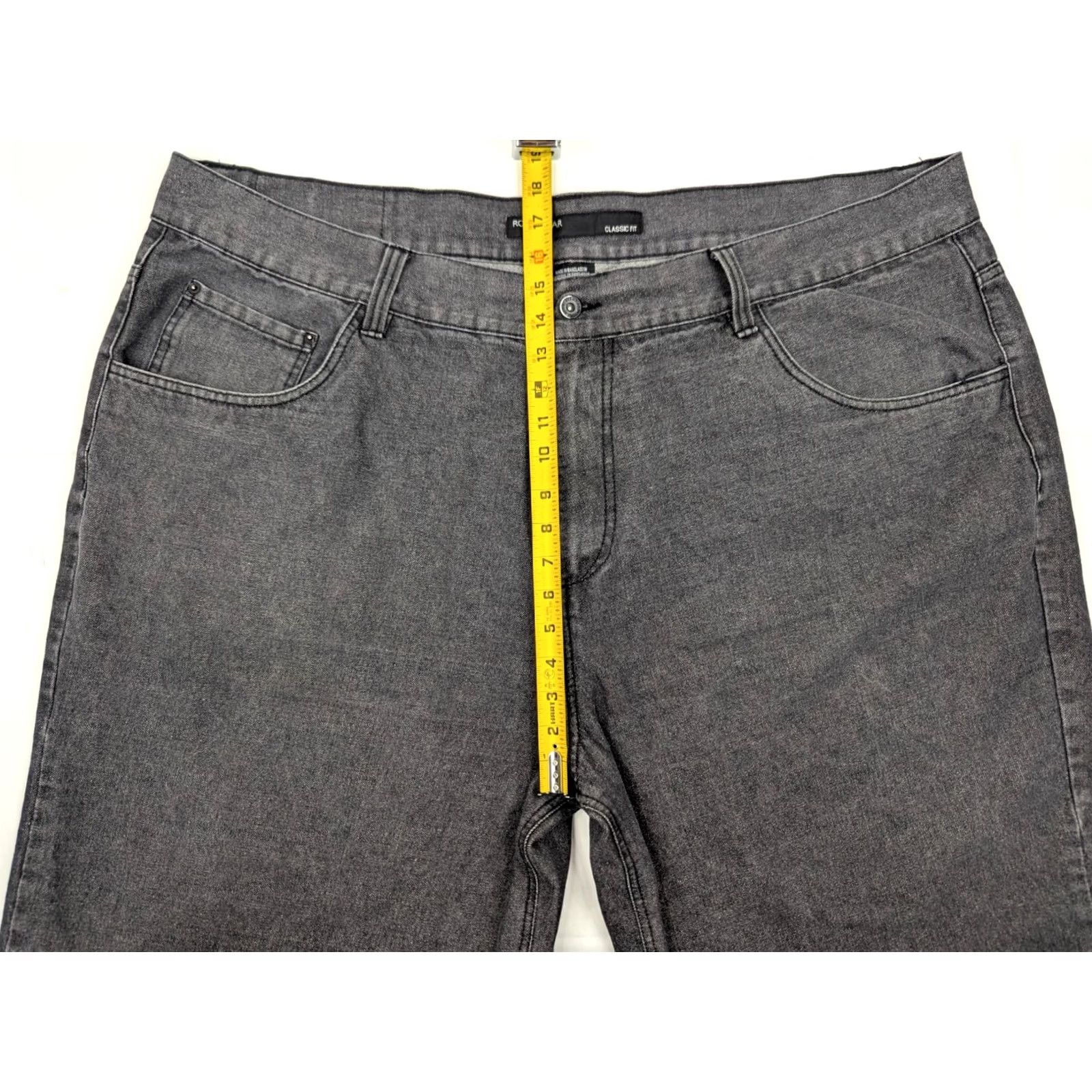 Rocawear VINTAGE Rocawear Jeans Shorts Men 49 Baggy Embroidered 5-Pocket DenIm Hip Hop Y2K 90s Black Size US 32 / EU 48 - 5 Thumbnail