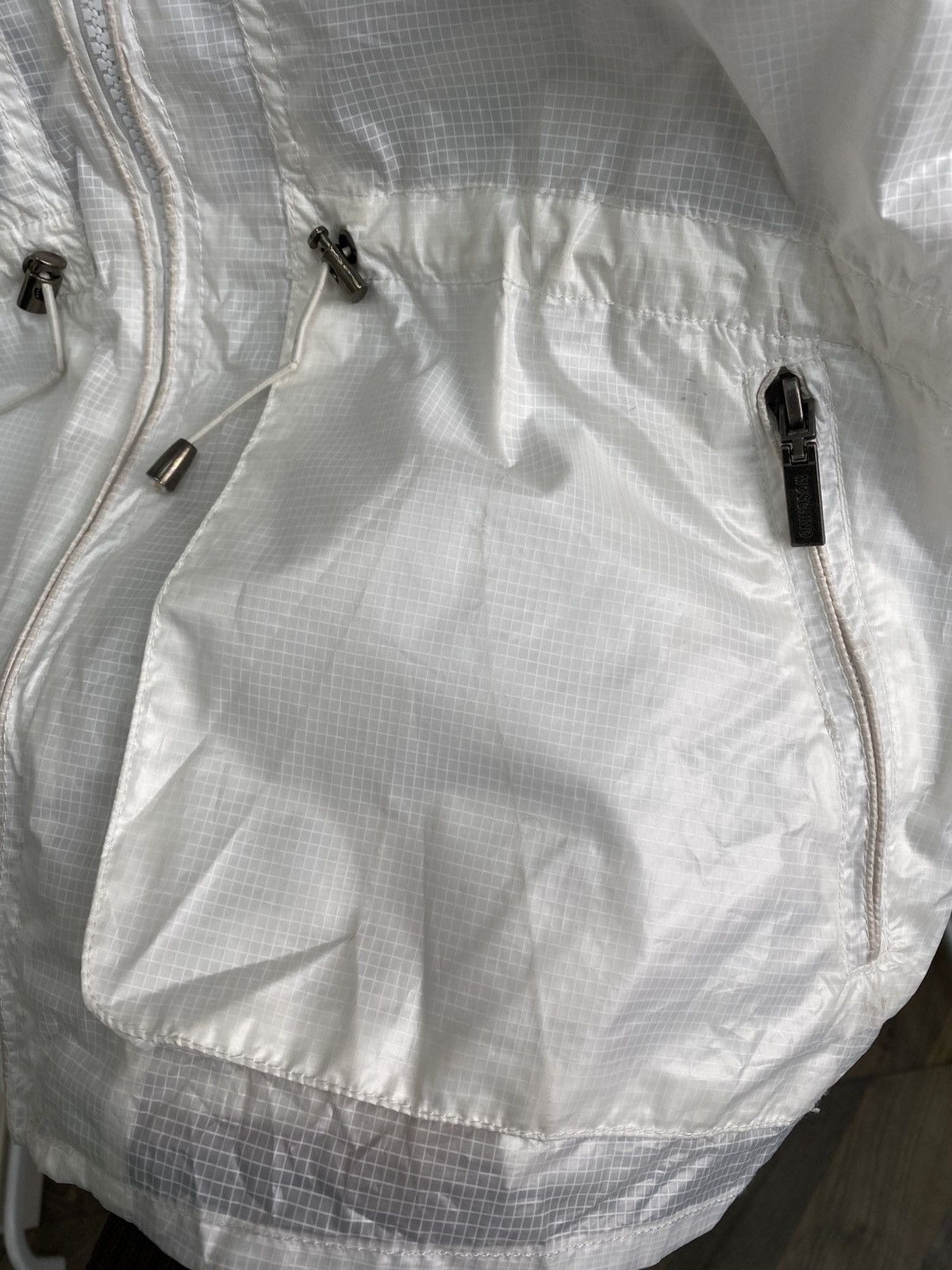 Love Moschino Love Moschino Women’s White Lightweight Jacket Zip Up Size M / US 6-8 / IT 42-44 - 9 Thumbnail