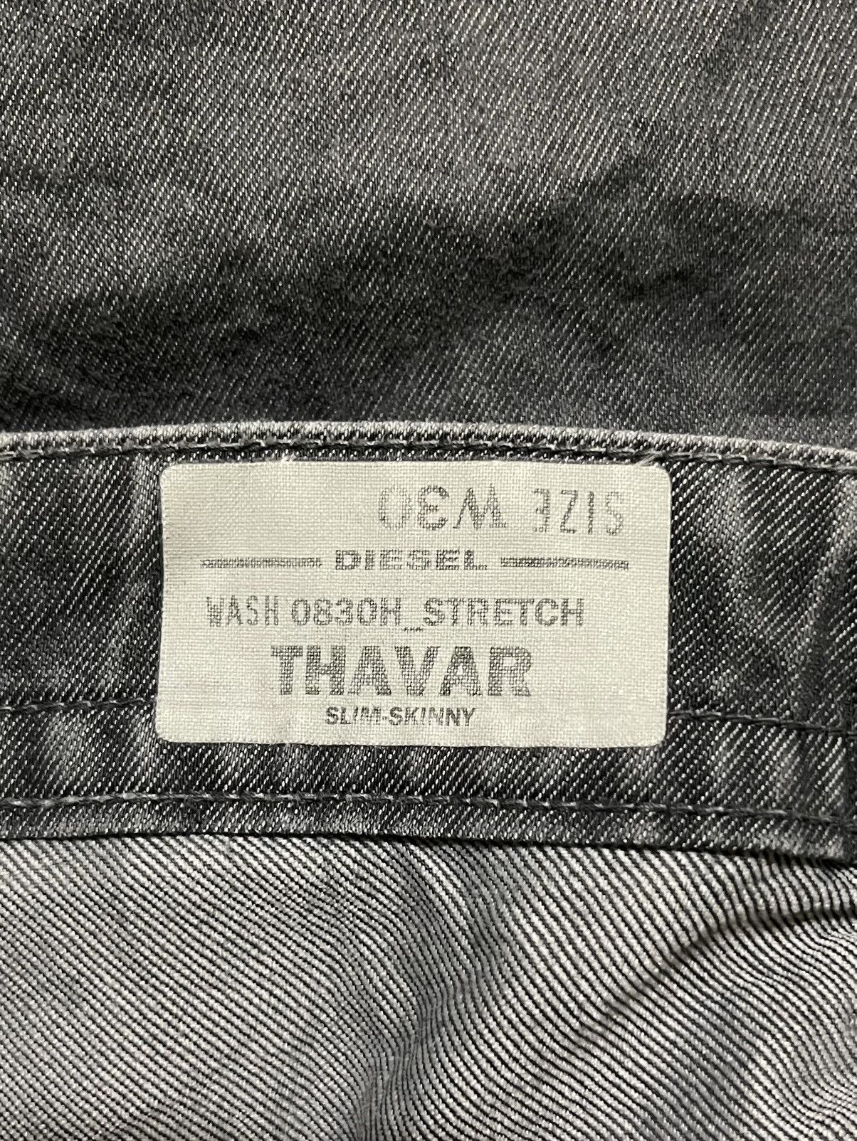 Diesel Diesel Distressed Denim Thavar Slim Skinny Size US 32 / EU 48 - 16 Thumbnail