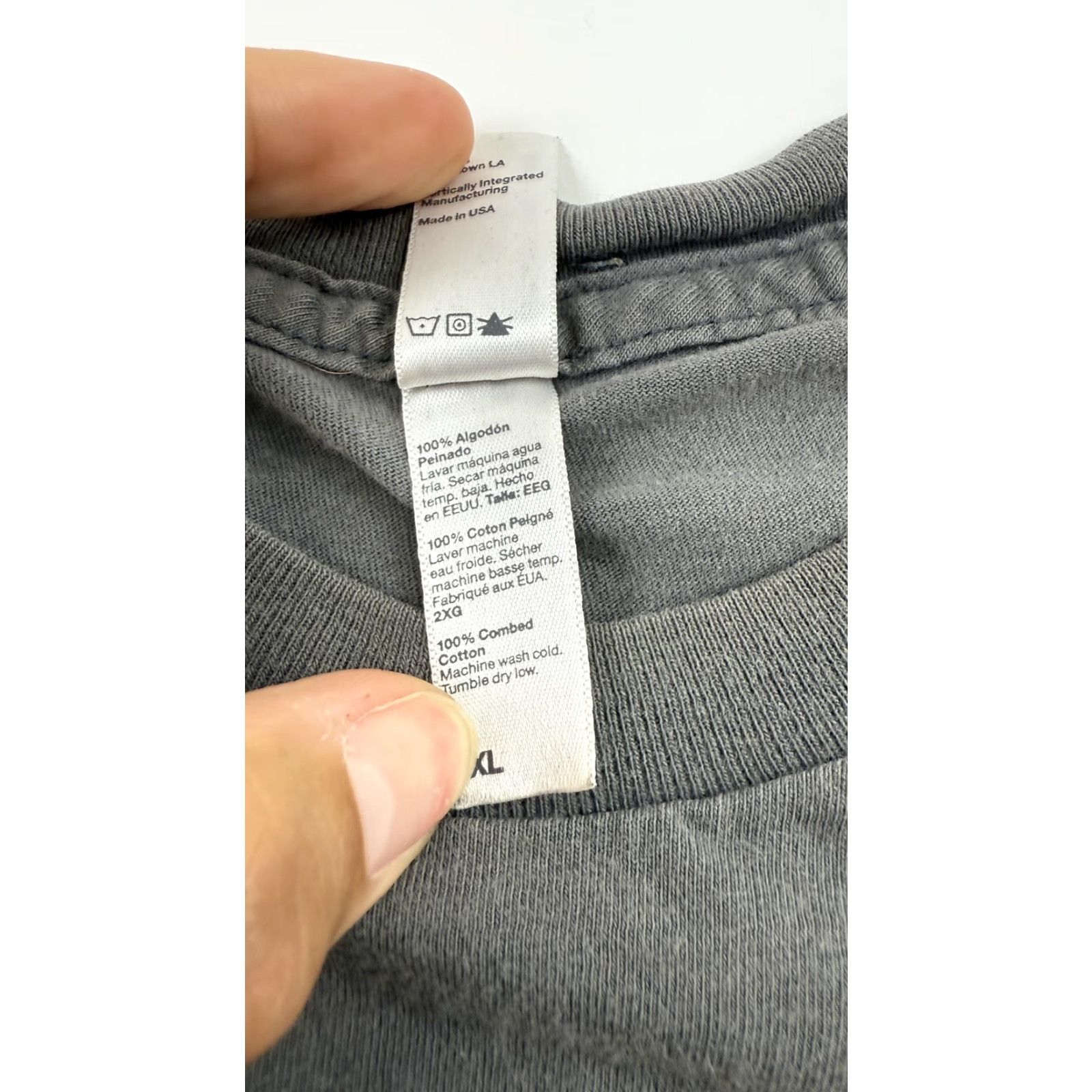 American Apparel VINTAGE American Apparel T-Shirt Mens 2XL Outdoor Nature Mountain Trees Graphic Gray Crew Neck Casual Made USA Size US XXL / EU 58 / 5 - 5 Thumbnail