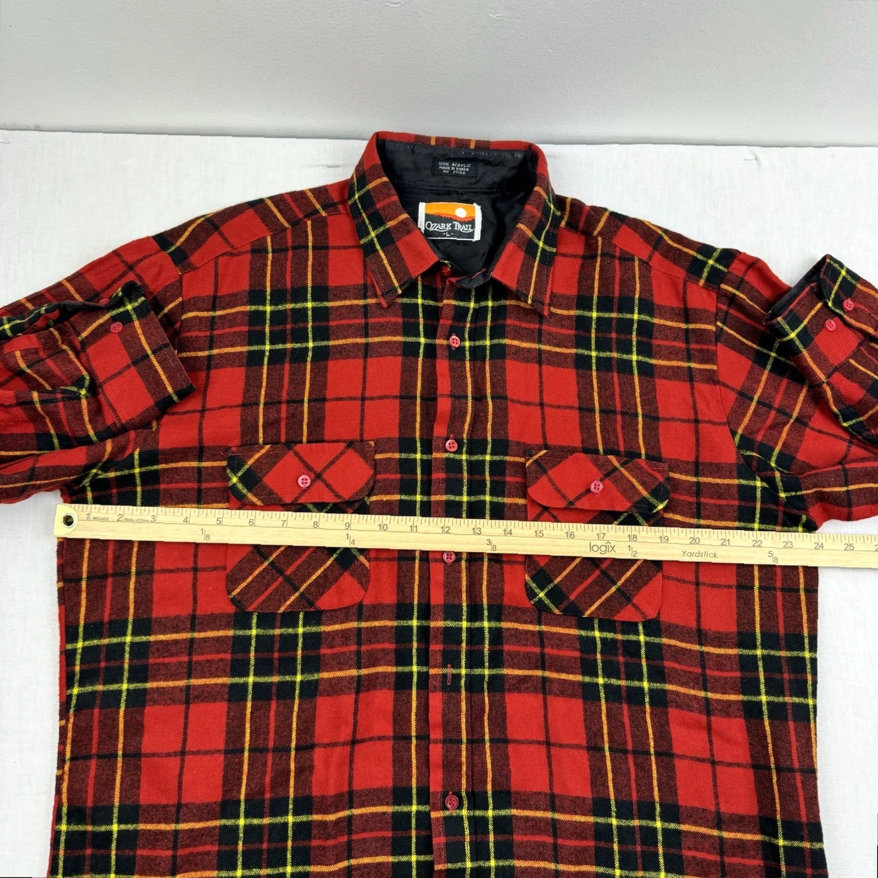 Vintage VINTAGE Ozark Trail Flannel Button-Up Men’s Large Red Plaid 90s Workwear Casual Travel Shirt Size US L / EU 52-54 / 3 - 6 Thumbnail