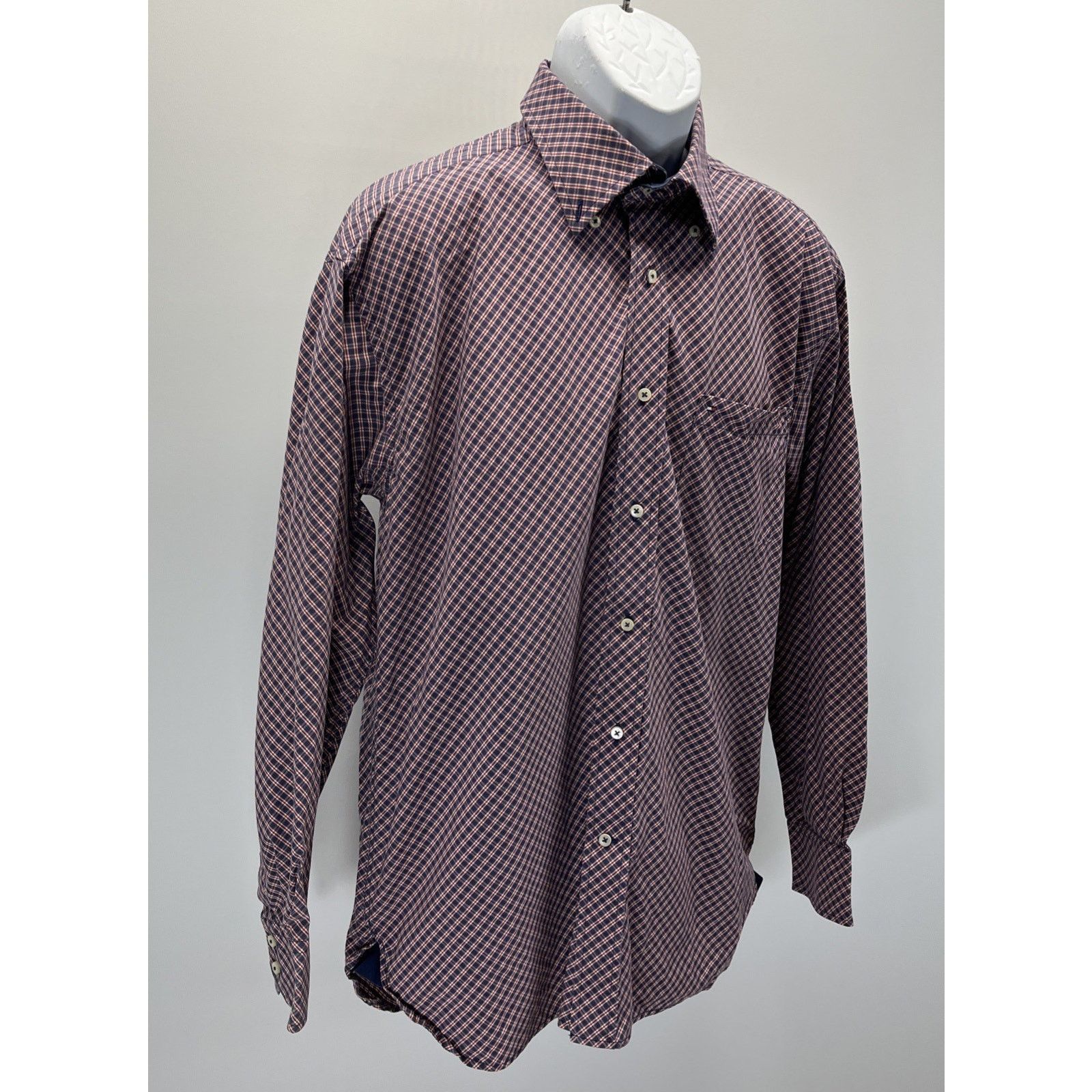 Tommy Hilfiger Men’s Tommy Hilfiger 80’s 2 Ply Flip Cuff Button Up Shirt L Size US L / EU 52-54 / 3 - 4 Thumbnail