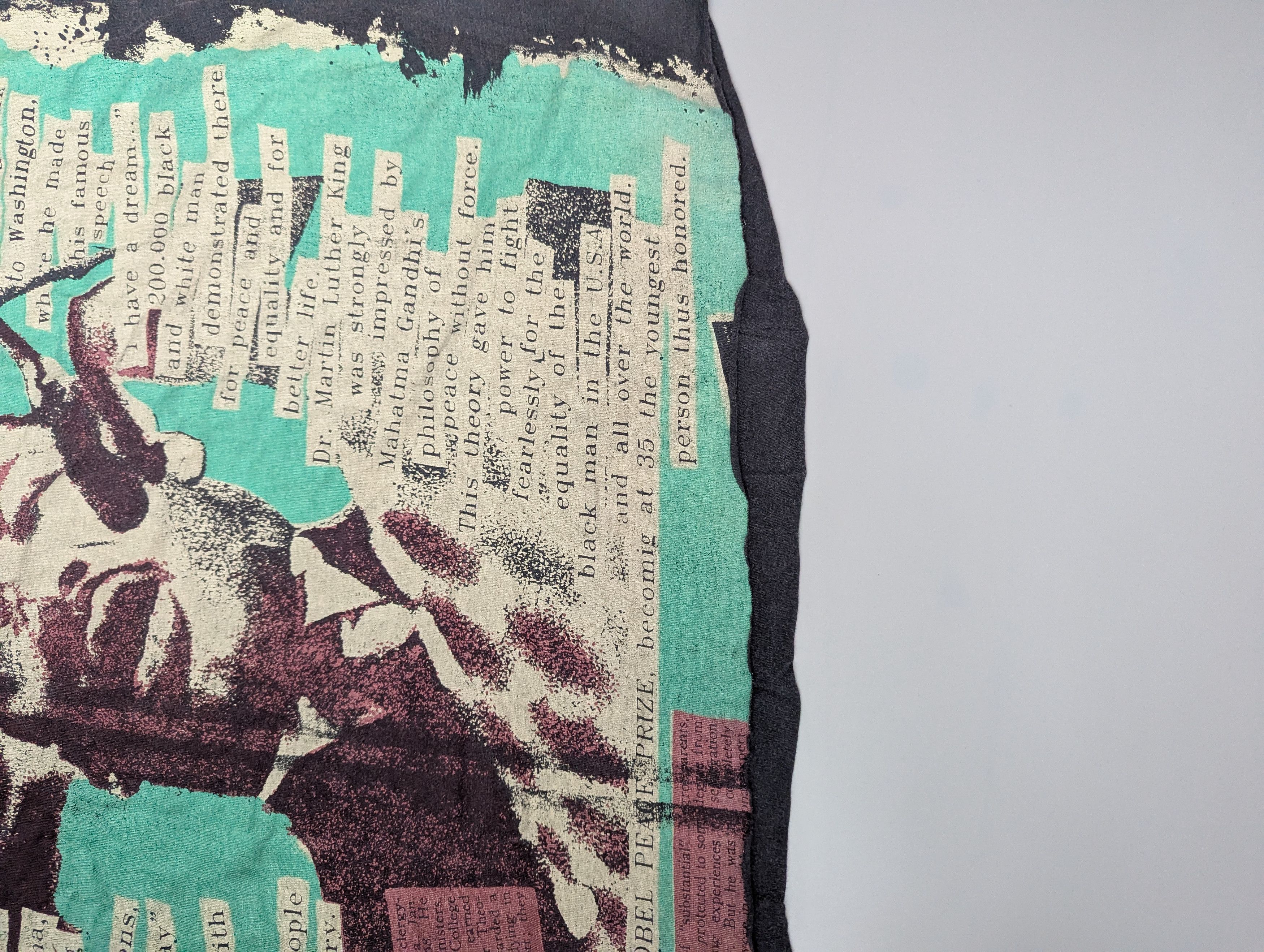 Vintage Martin Luther King Vintage AOP all over print T shirt Size US L / EU 52-54 / 3 - 4 Thumbnail