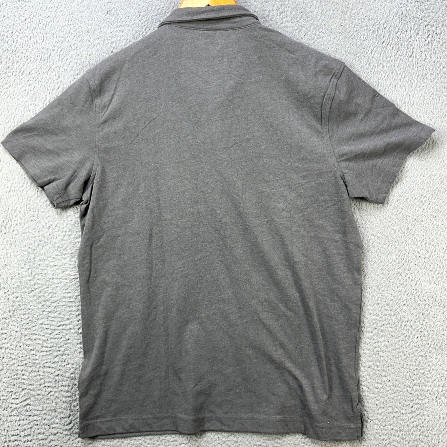 Levi's Levi's Polo Shirt Mens Medium Gray Pocket Short Sleeve Rugby Casual Regular Fit Size US M / EU 48-50 / 2 - 2 Thumbnail