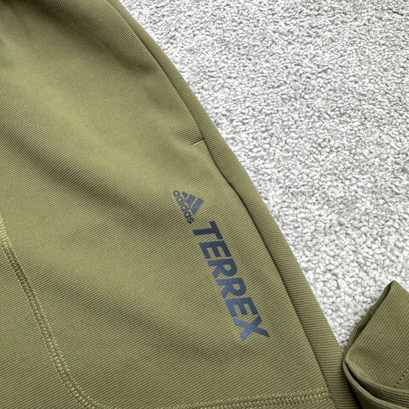 Adidas Adidas Terrex Active Track Pants Mens Small Olive Green Elastic Waist Athletic Size US 29 - 5 Thumbnail