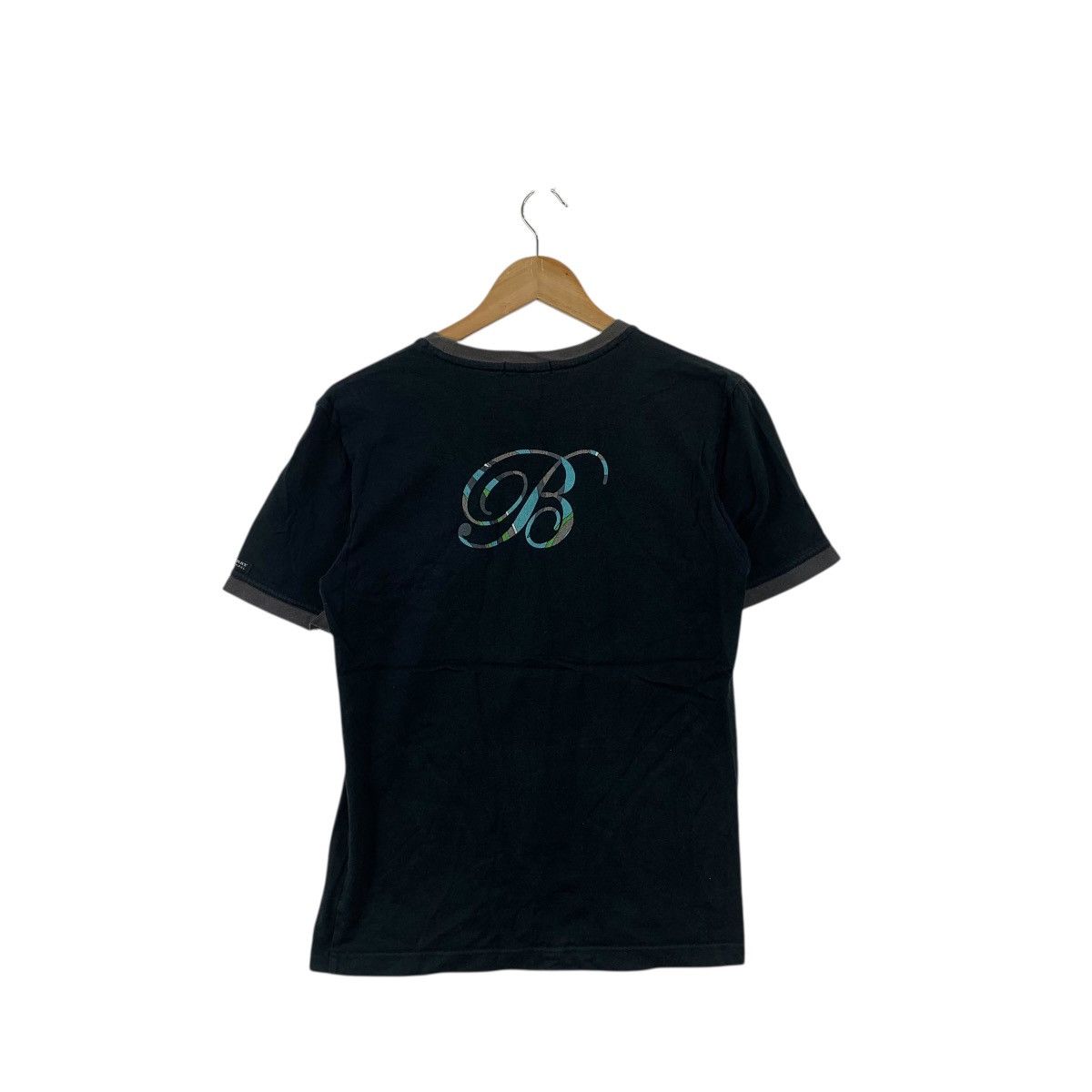 Burberry Vintage BURBERRY BLACK LABEL Box Logo Ringer Tee Shirt Top Size S / US 4 / IT 40 - 5 Thumbnail
