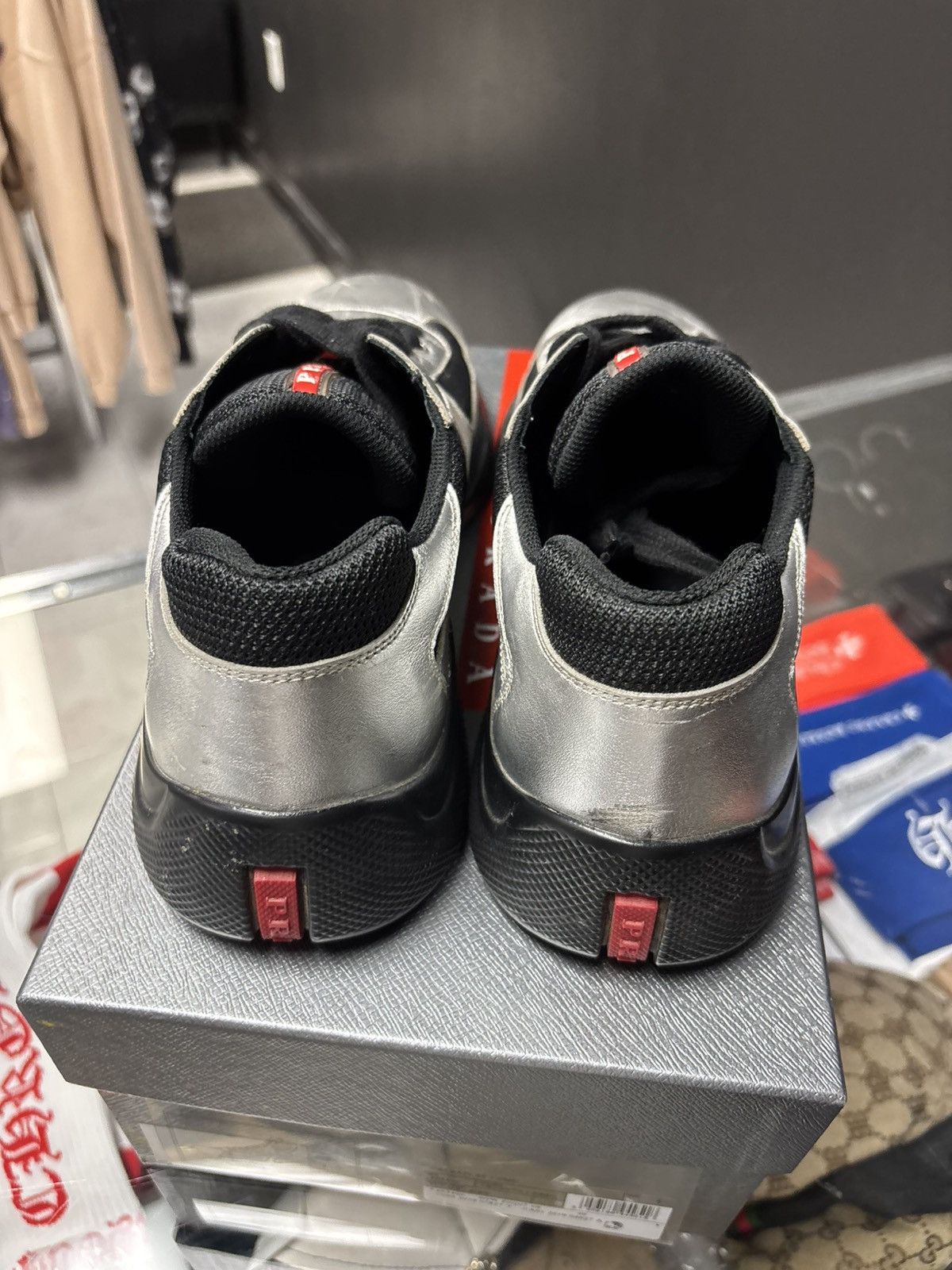 Prada Prada Americas Cup sneakers silver Size US 10 / EU 43 - 4 Thumbnail