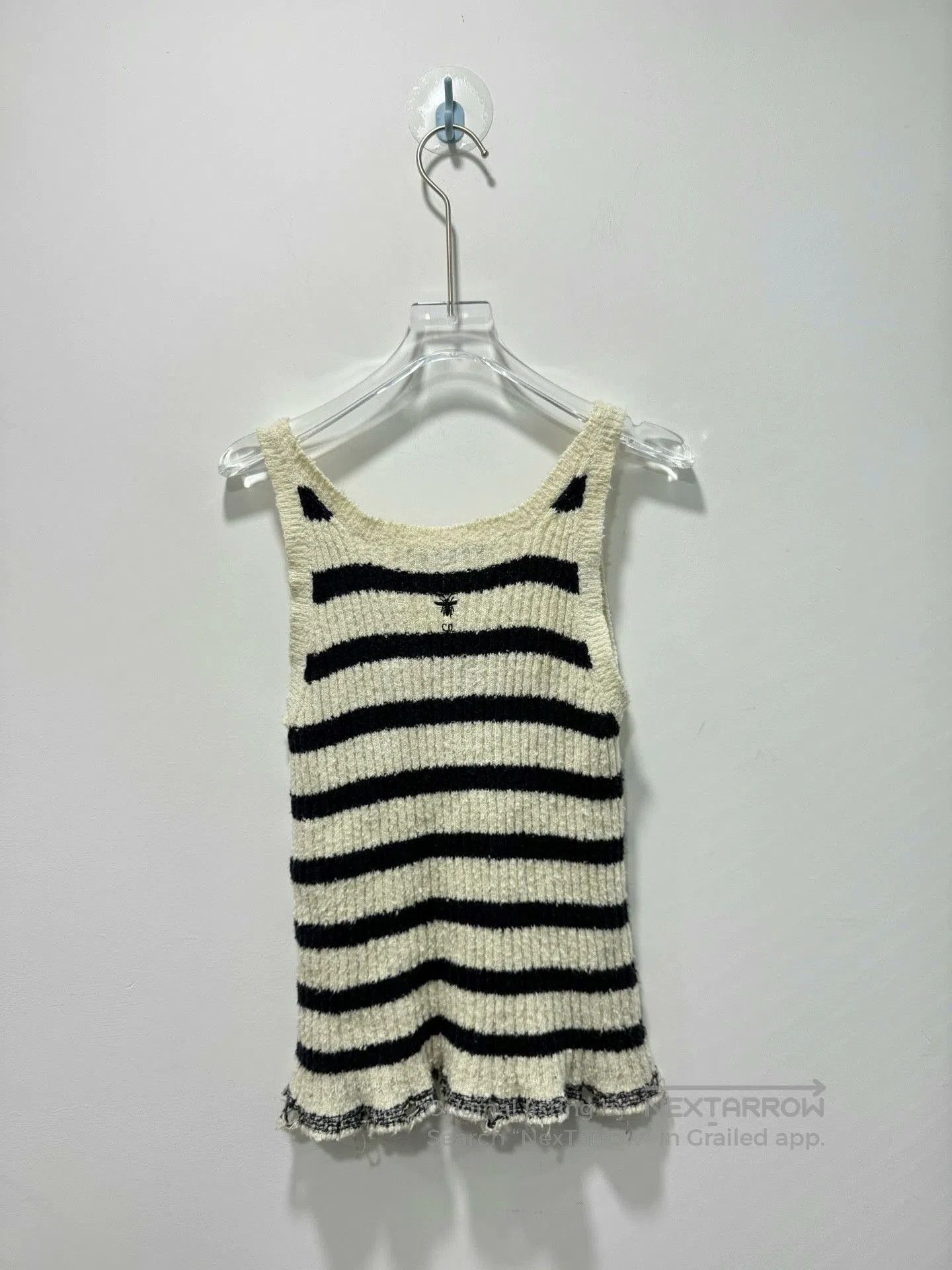 Dior Dior Striped Distressed Knit Two. Size XS / US 0-2 / IT 36-38 - 4 Thumbnail