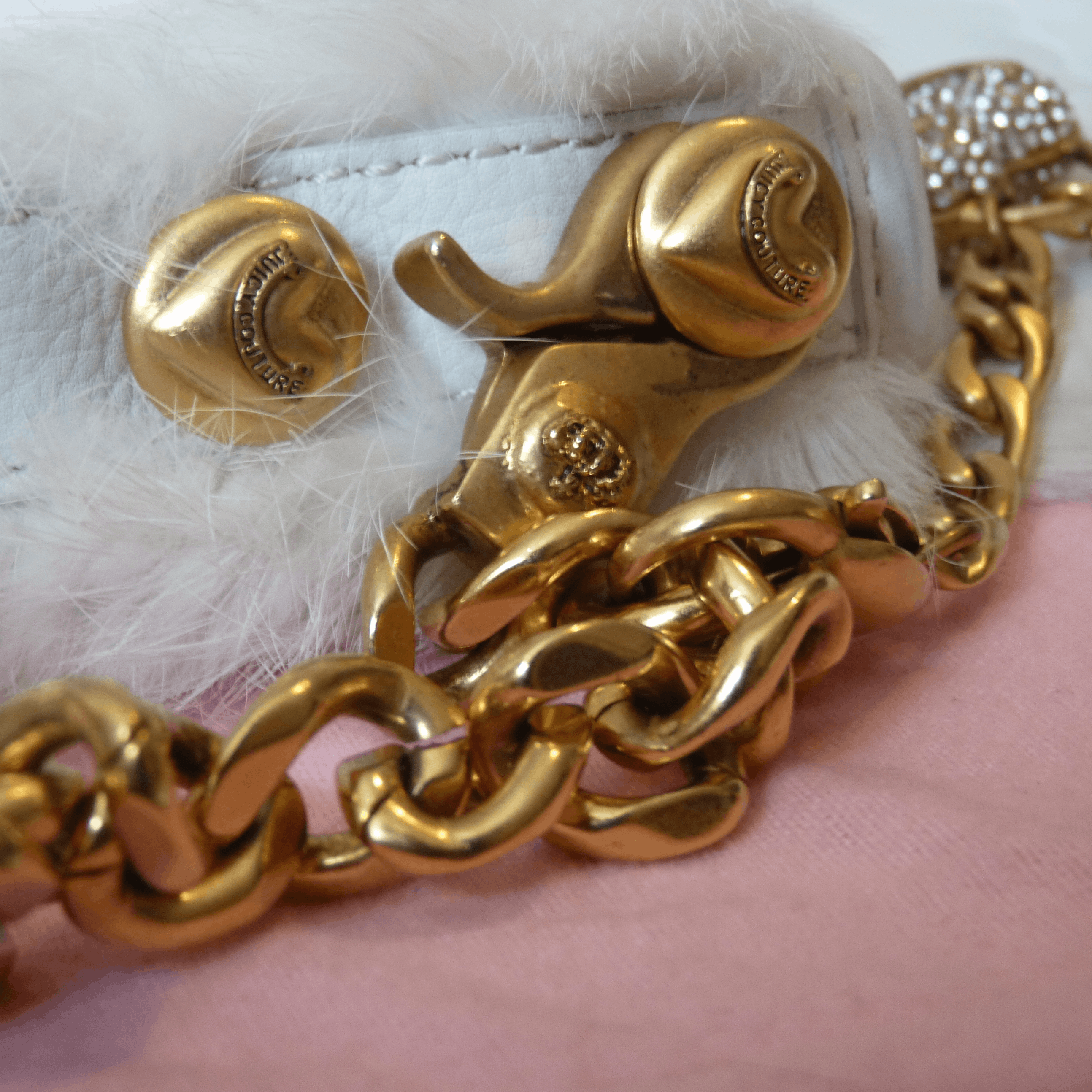 Juicy Couture Rare 2004 Vintage Juicy Couture REAL Rabbit Fur bag P&G Size ONE SIZE - 9 Thumbnail