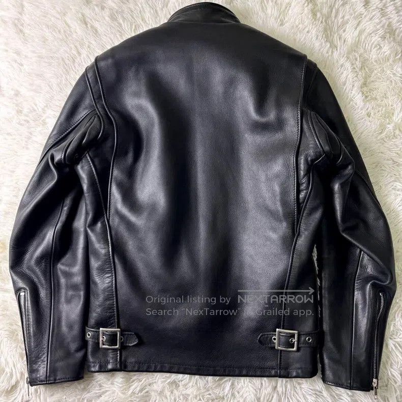 Schott Schott Straight stand-up collar leather jacket, thick cowh Size US XXS / EU 40 - 6 Thumbnail