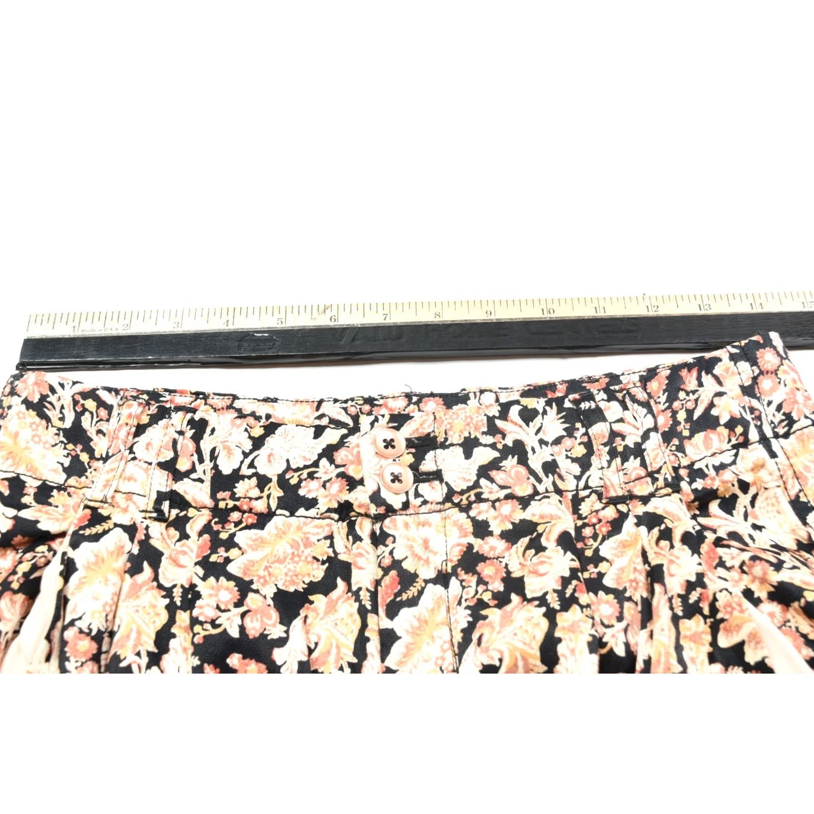 Anthropologie Anthropologie Diandra Multi Jogger Pants Womens 2 Beige Floral High Rise Pleated Size 26" / US 2 / IT 38 - 6 Thumbnail