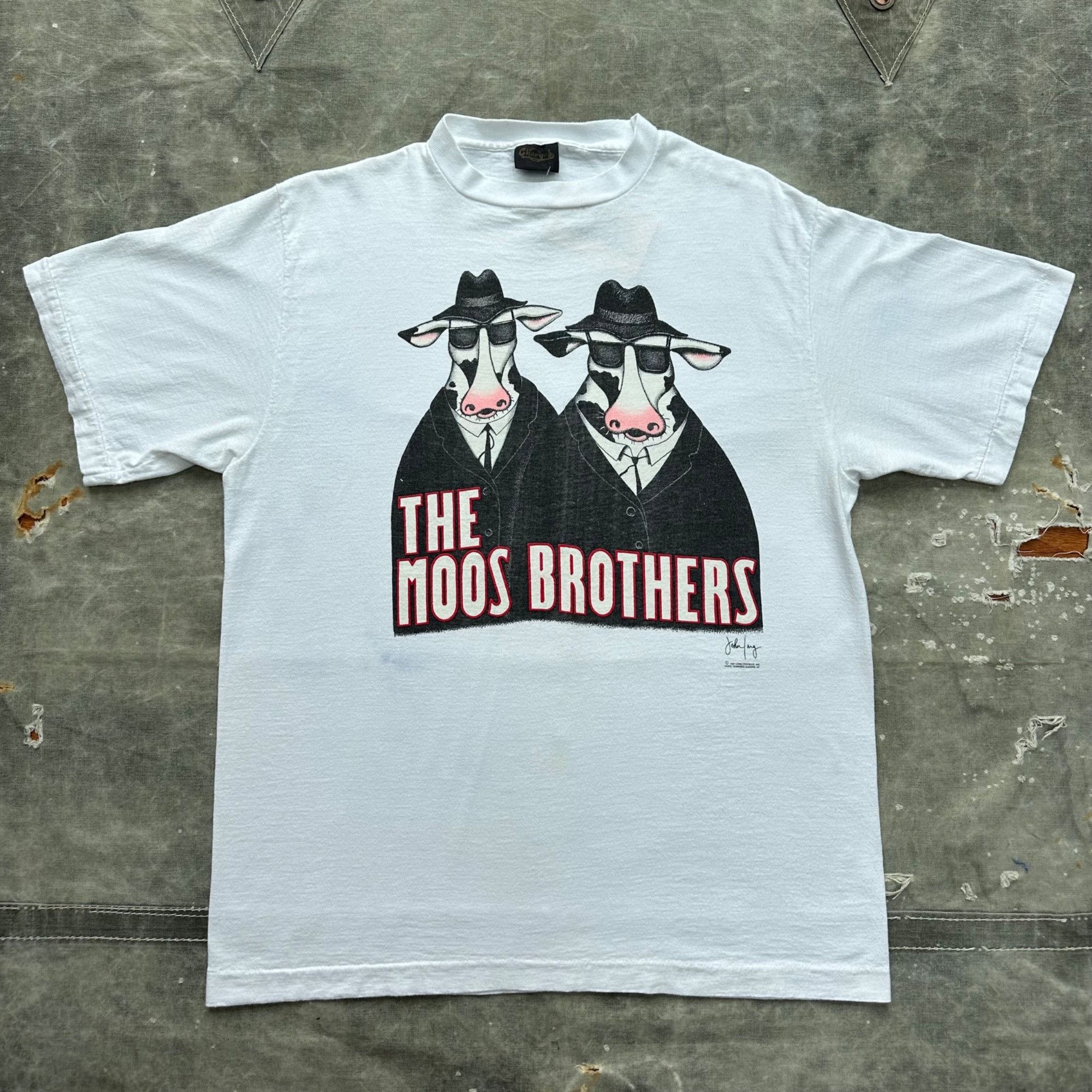 Vintage Vintage 1987 Moos Brothers Blues Brothers Parody Art Shirt Size US L / EU 52-54 / 3 - 1 Thumbnail