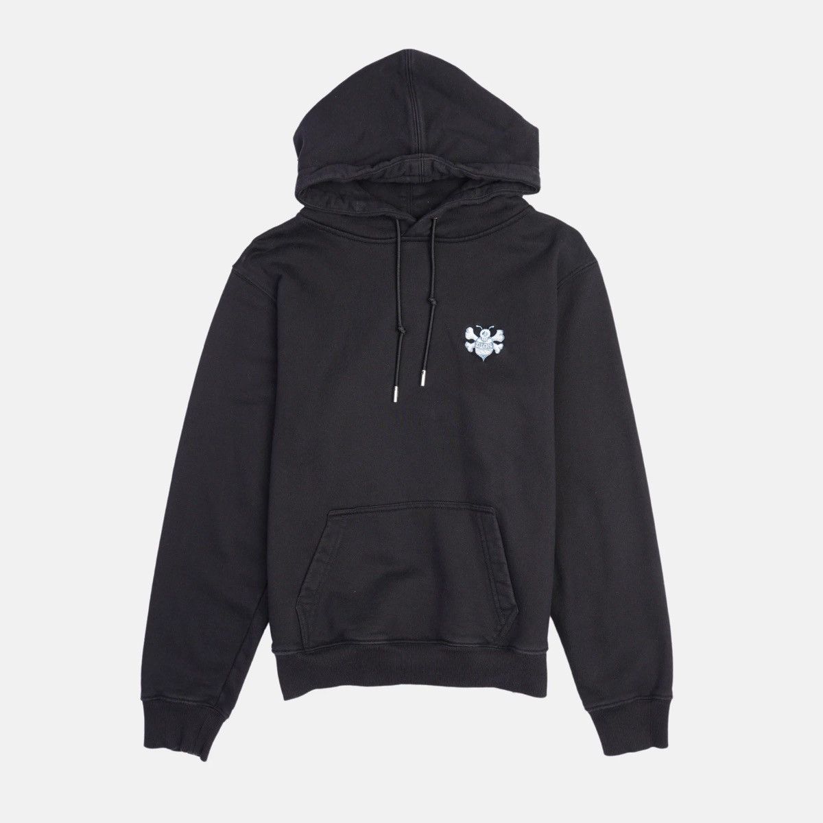 image of Dior X Stussy Bee Logo Embroidered Hoodie in Black, Men's (Size XS)