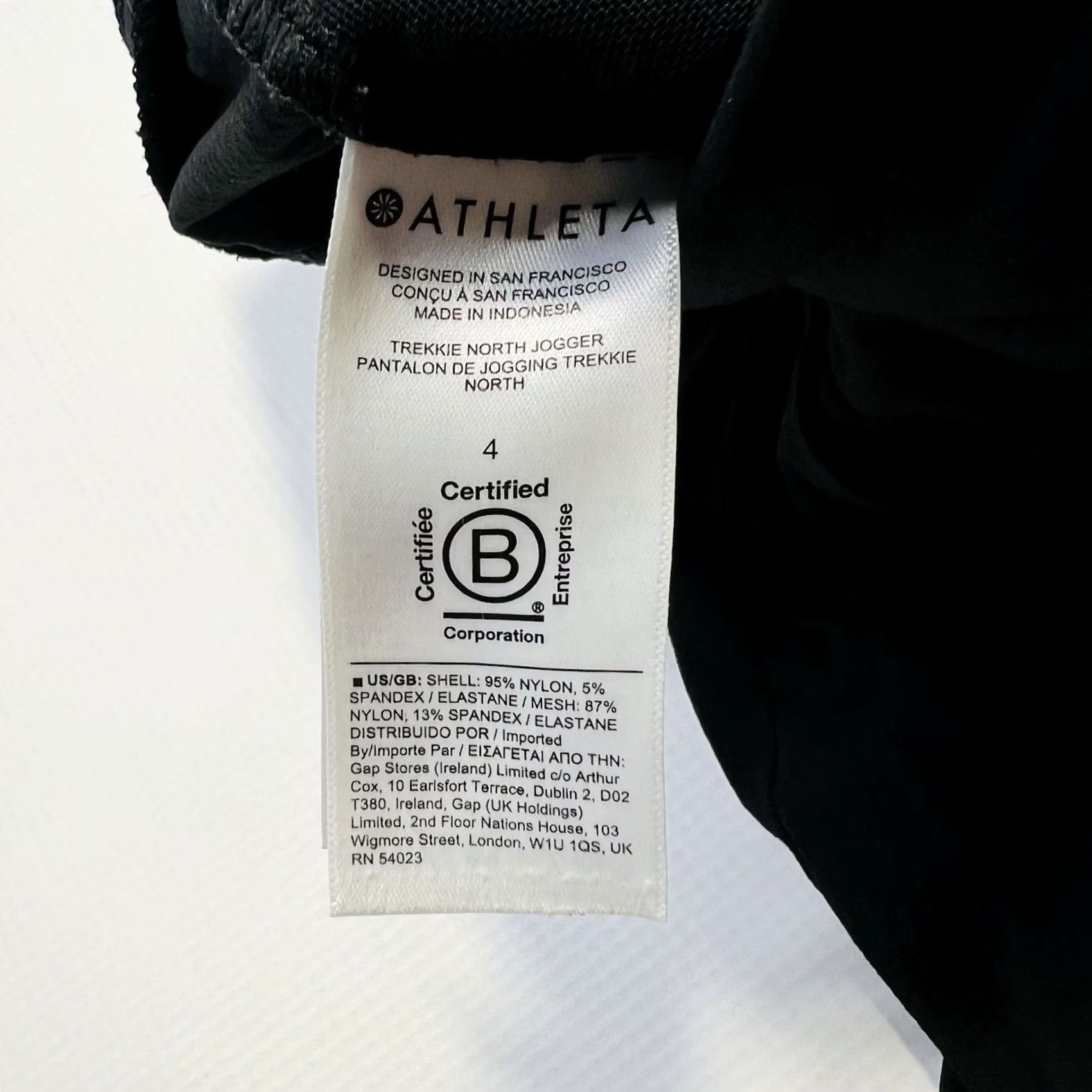 Athleta Athleta Pants Womens Regular Size 4 Black Trekkie North High Rise Jogger Pockets Athletic Activewear 26.5 Inseam Size 27" / US 4 / IT 40 - 7 Thumbnail