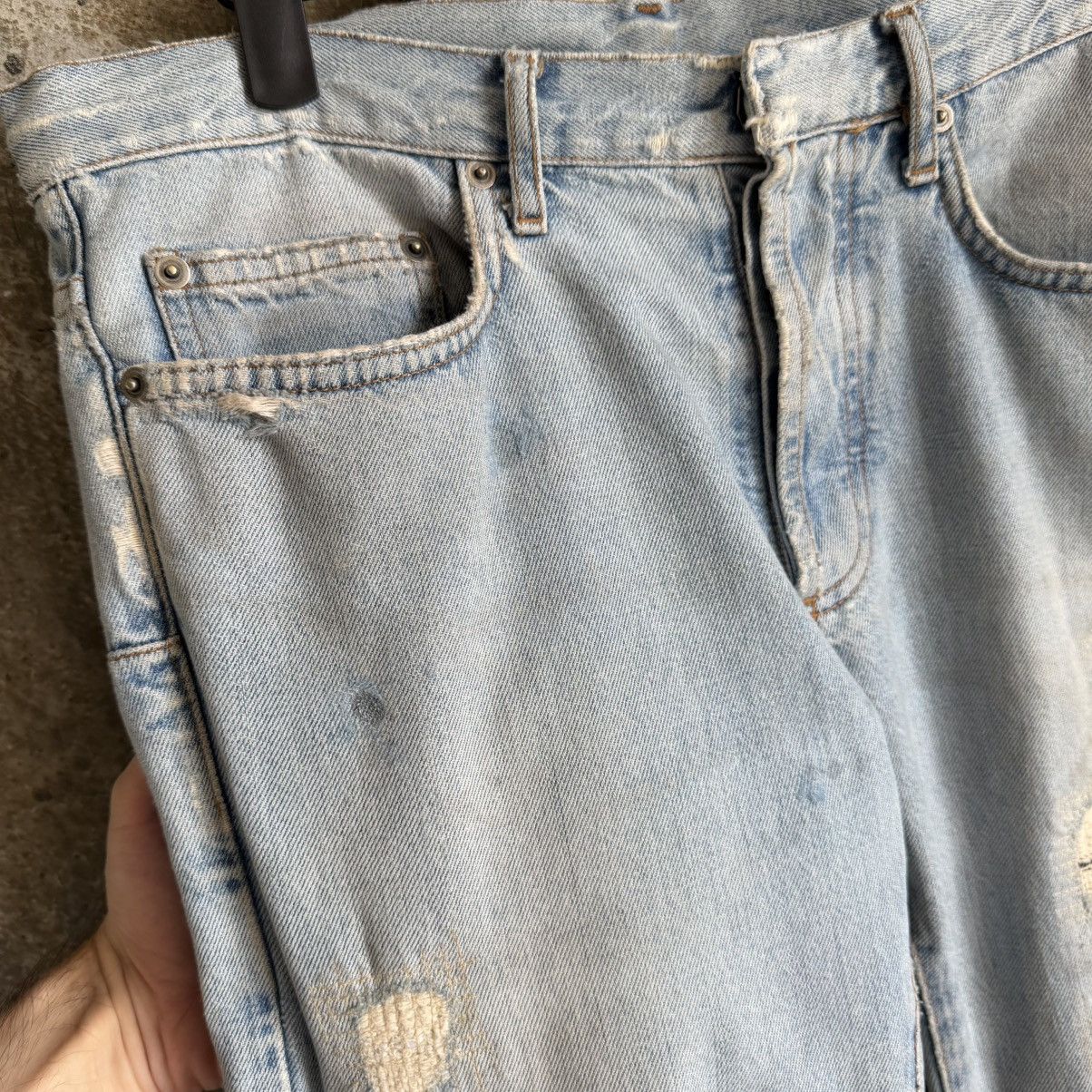 Dior Dior By Hedi Slimane RUNWAY SS06 CRASH Repair Denim Size US 30 / EU 46 - 17 Thumbnail