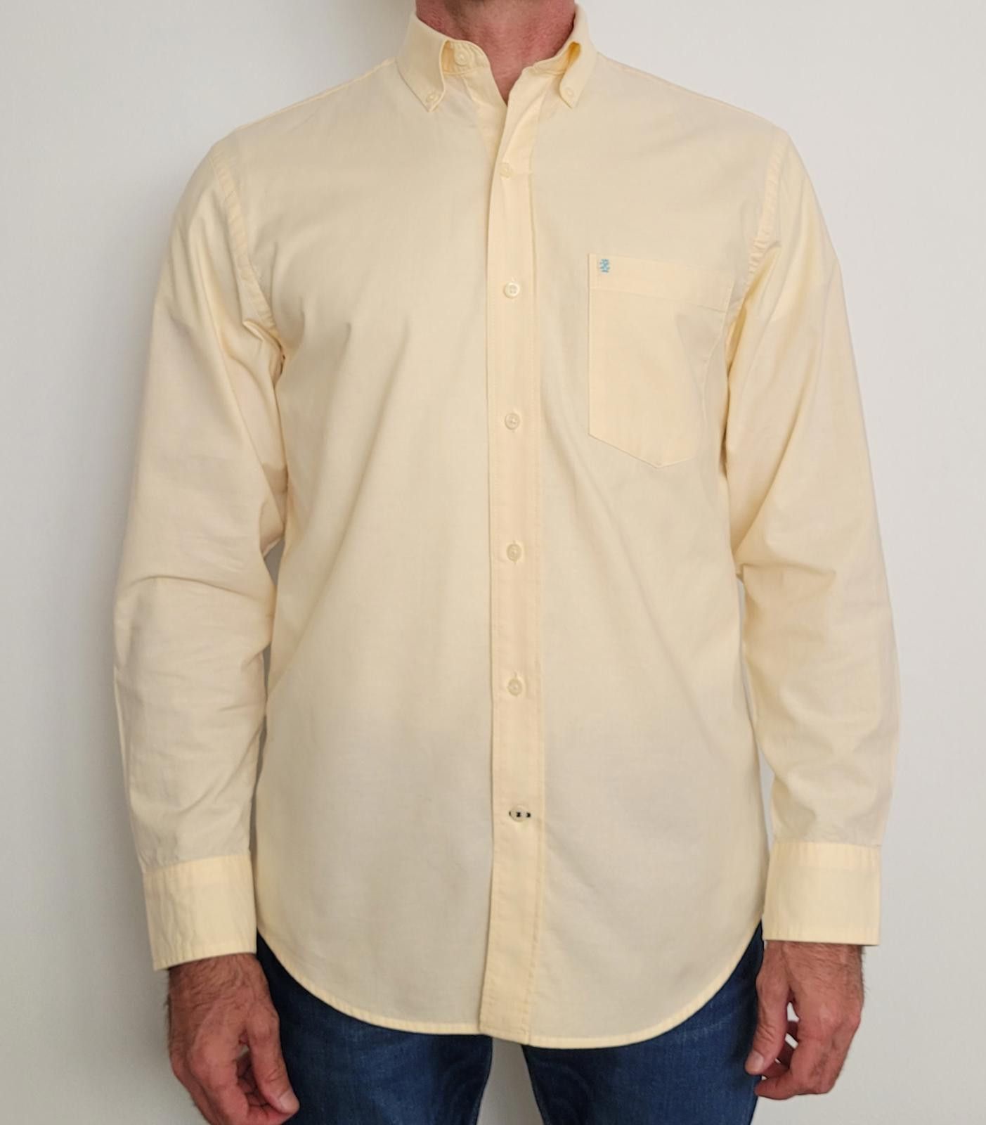 Izod IZOD Saltwater Men’s Size S Button Shirt Yellow Long Sleeve Size US S / EU 44-46 / 1 - 1 Thumbnail