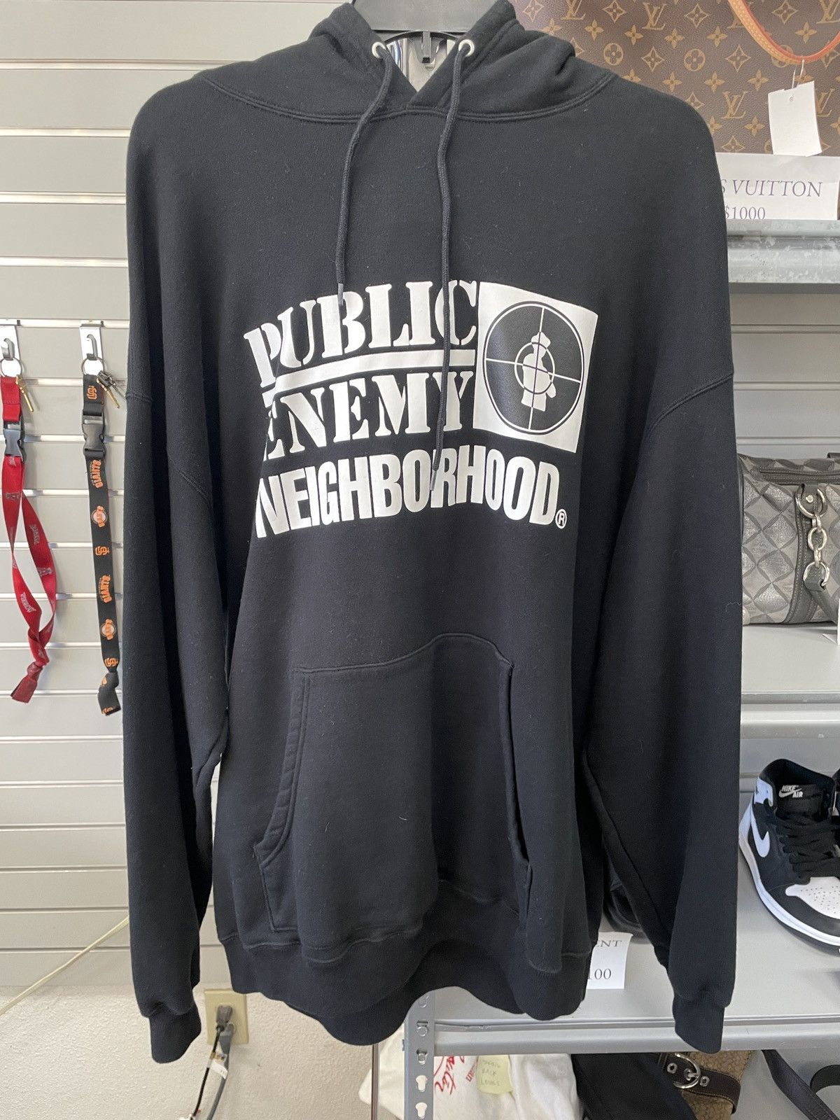 Neighborhood × Public Enemy Neighborhood Public Enemy Logo Hoodie  