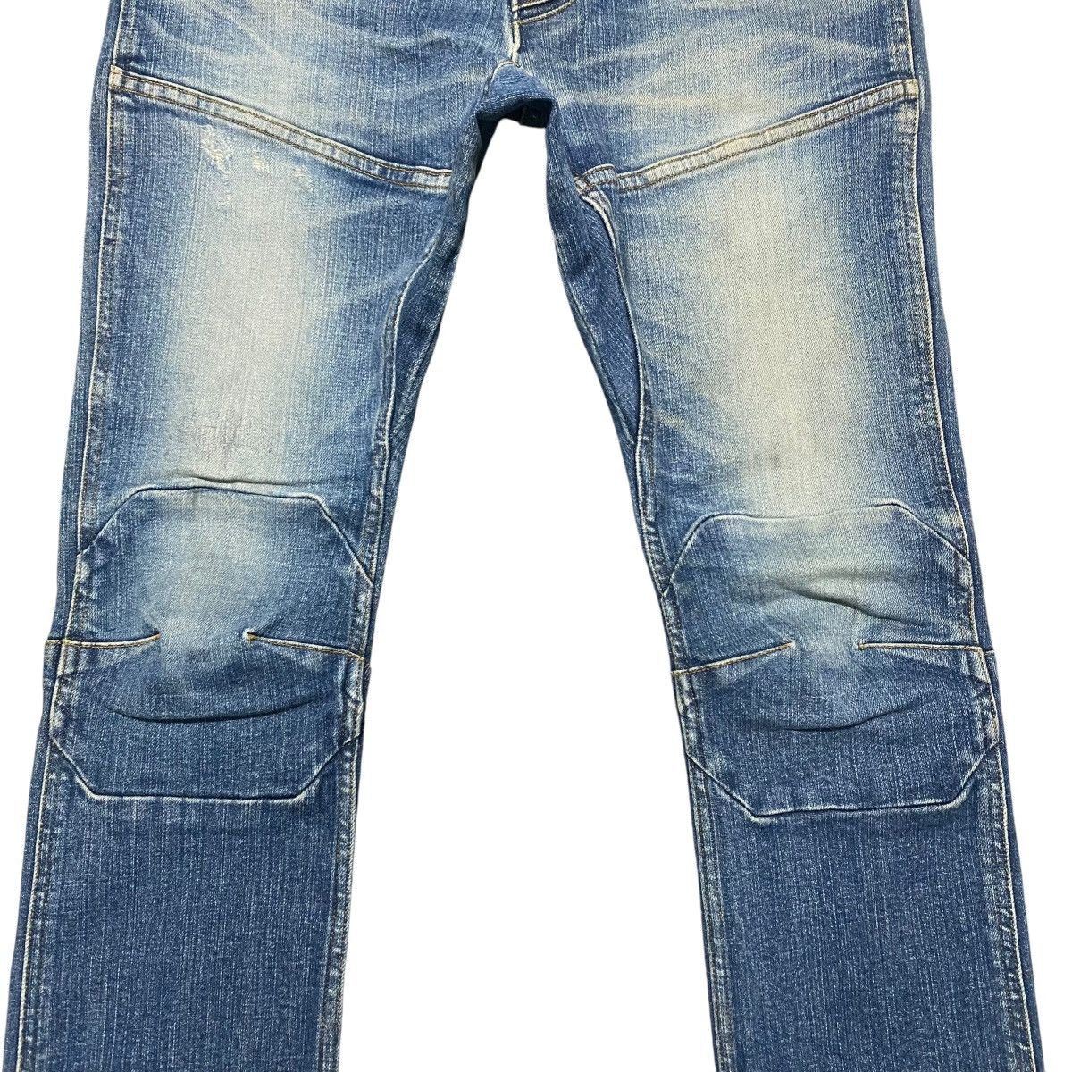 Japanese Brand Fadthree Denim Biker Jeans Stretch Size US 30 / EU 46 - 6 Thumbnail
