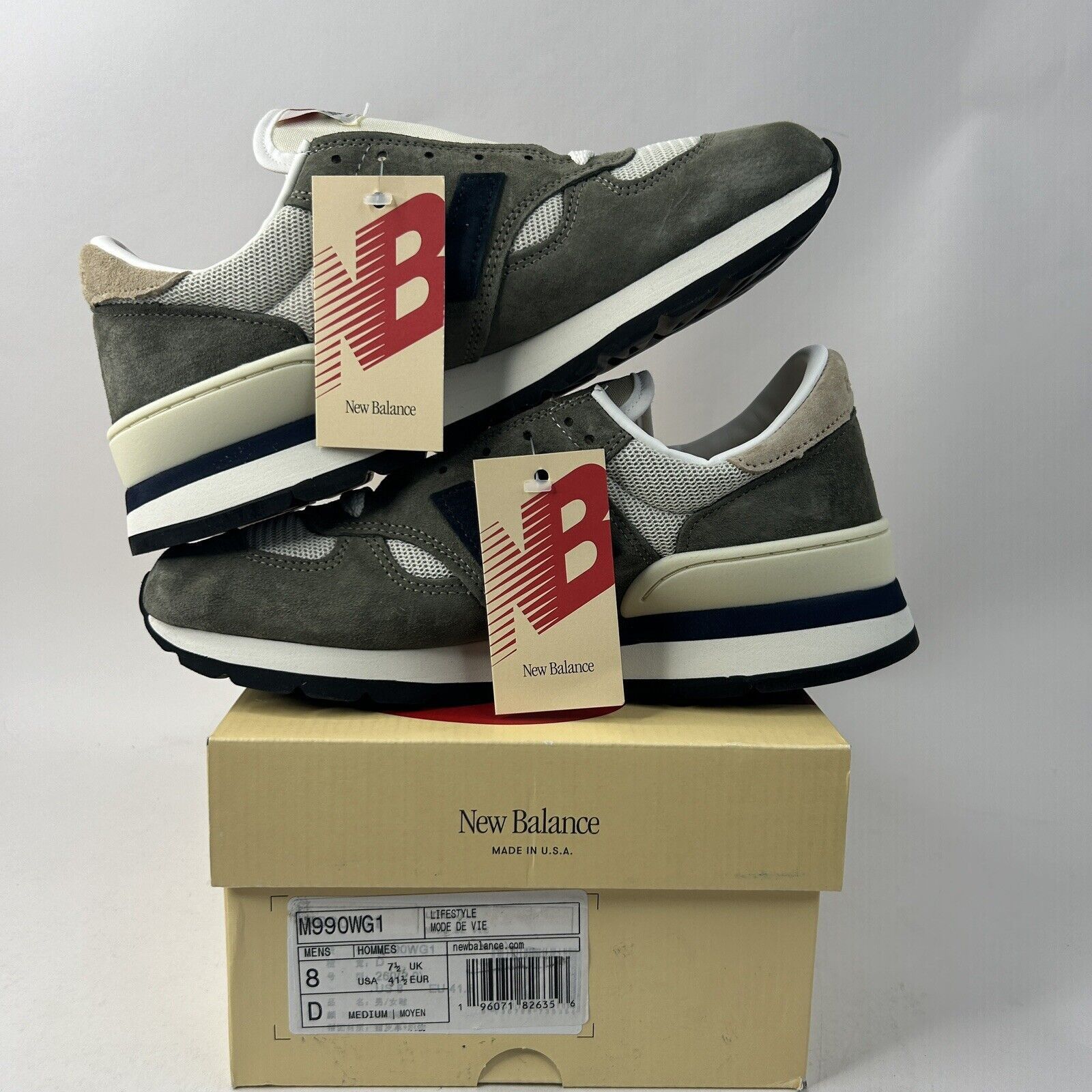 New Balance New Balance x Teddy Santis 990v1 “Blue Grey” 2024 Size US 8 / EU 41 - 3 Thumbnail
