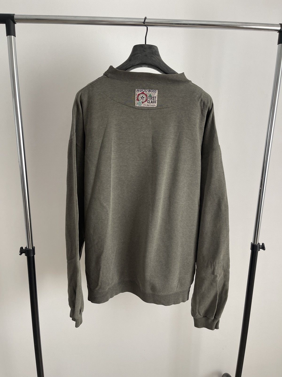 Hugo Boss Vintage rare 80s Hugo boss sweatshirt sweater grey Size US XL / EU 56 / 4 - 7 Thumbnail