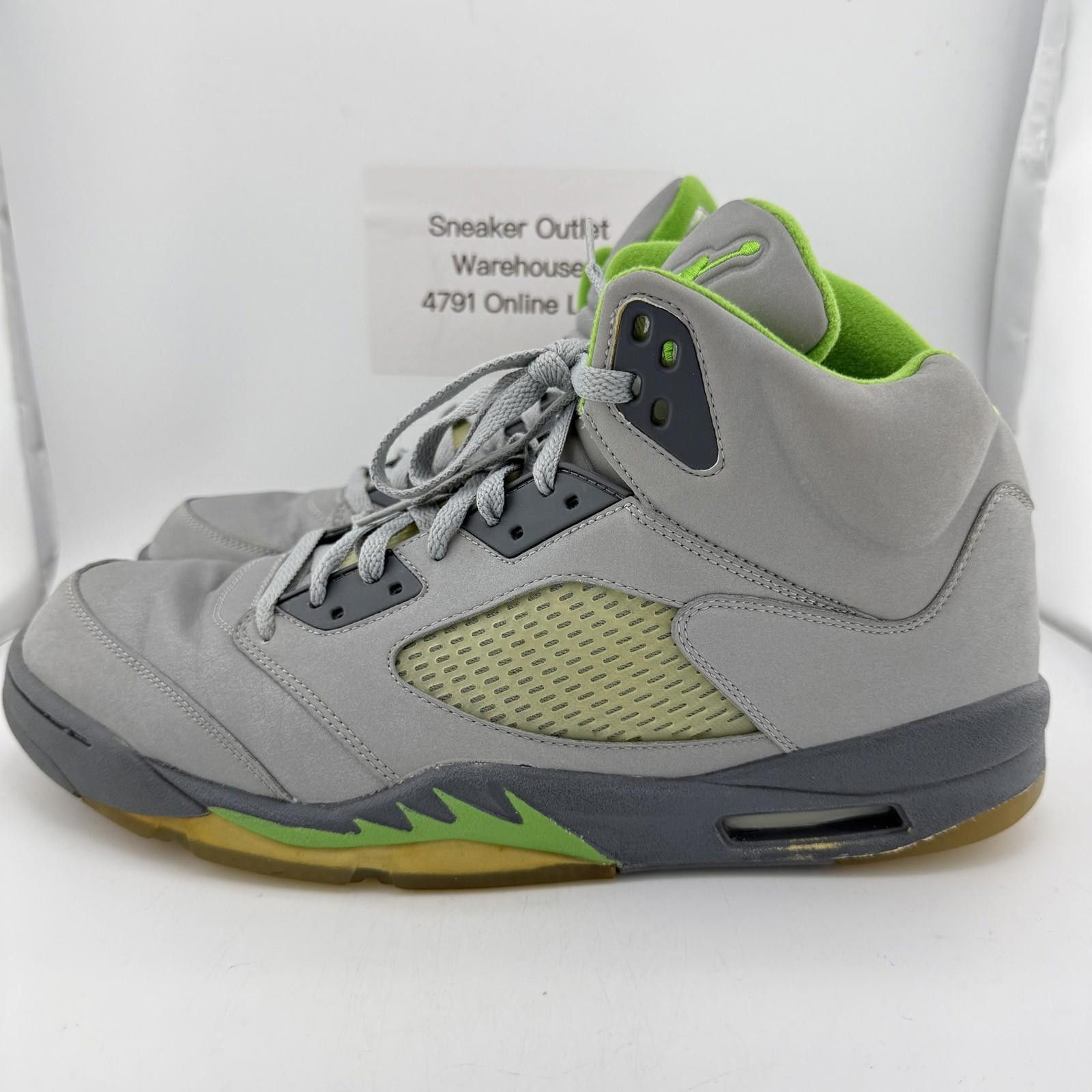 Jordan Brand Air Jordan 5 Green Bean 2006 US 15 Used D1775 Size US 15 / EU 48 - 2 Thumbnail