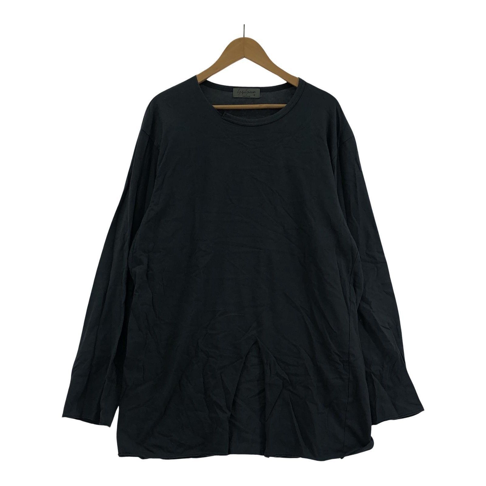 image of Yohji Yamamoto Pour Homme Jumbo Long Sleeve T in Grey, Men's (Size Large)