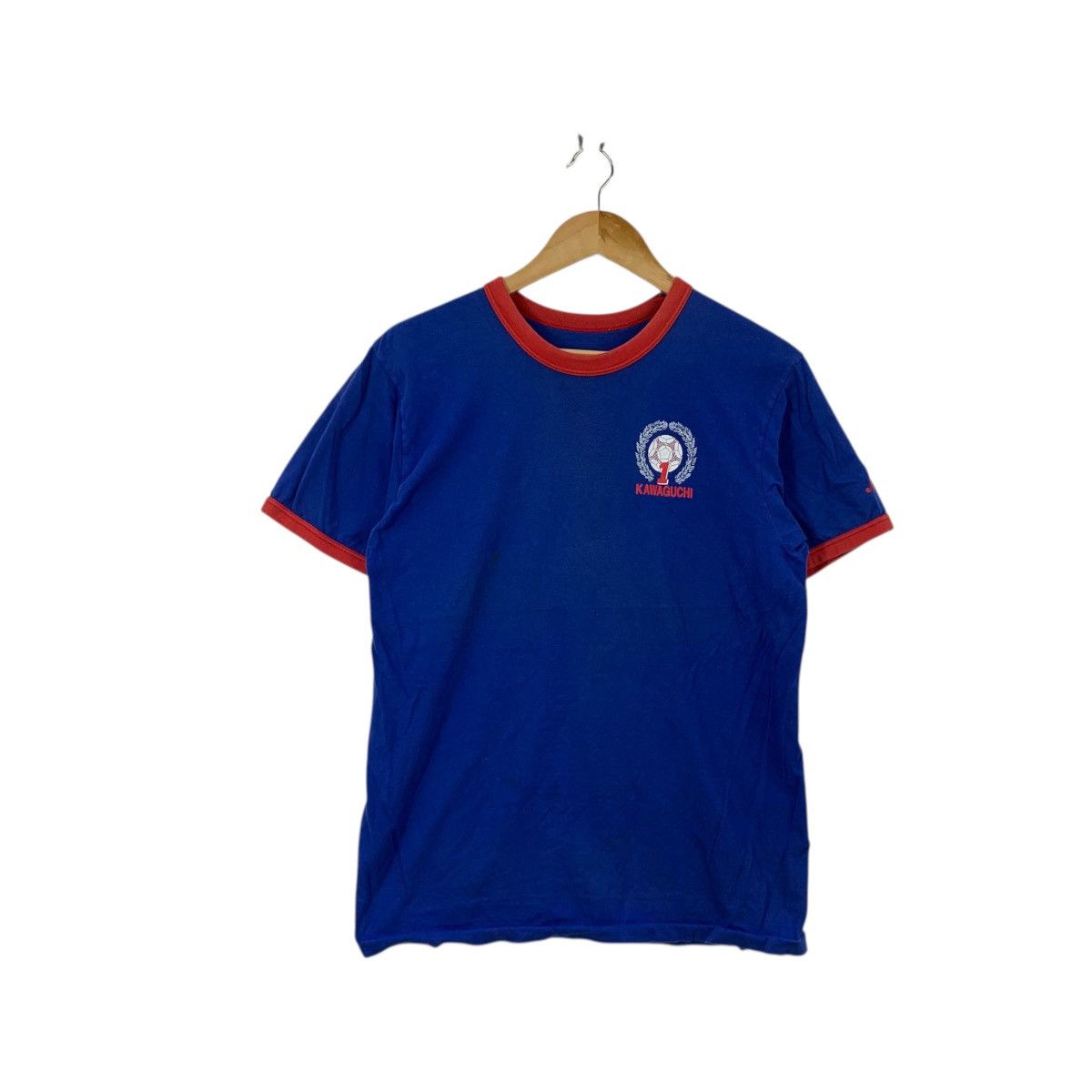 Vintage Vintage YOSHIKATSU KAWAGUCHI Japan Football Tee Shirt Top Size US S / EU 44-46 / 1 - 2 Thumbnail