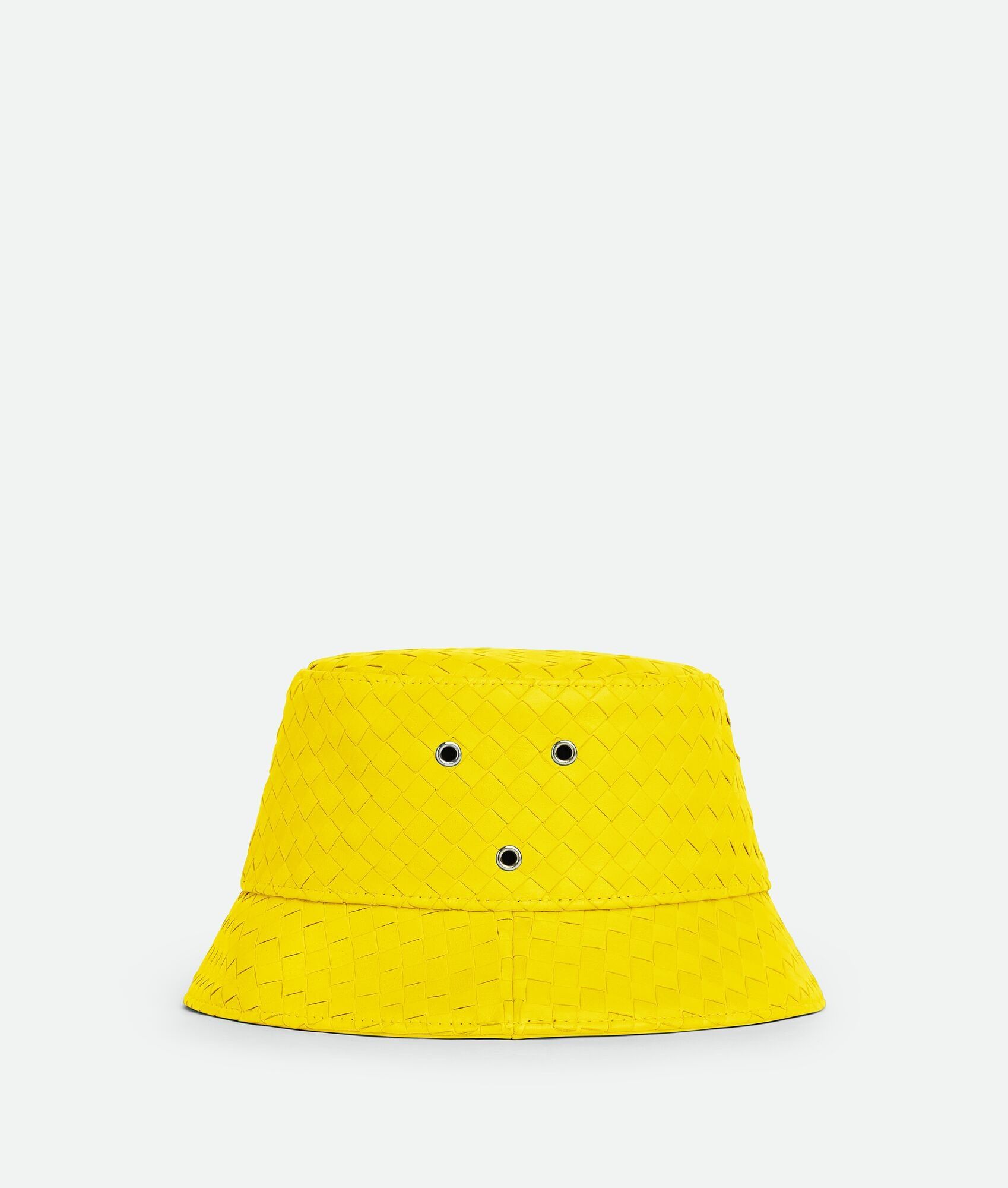 Bottega Veneta o1lv12m1024 Size: XL / Intrecciato Leather Bucket Hat Yellow Size ONE SIZE - 2 Thumbnail