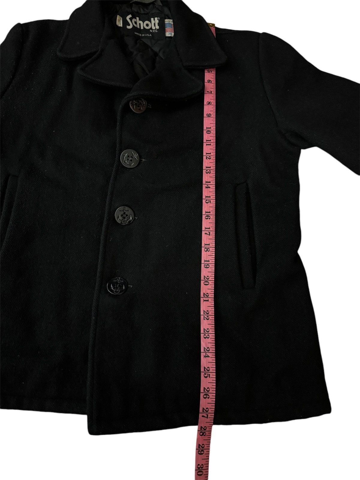 Schott VINTAGE SCHOTT NYC WOOL PEACOAT JACKET Size US S / EU 44-46 / 1 - 8 Thumbnail