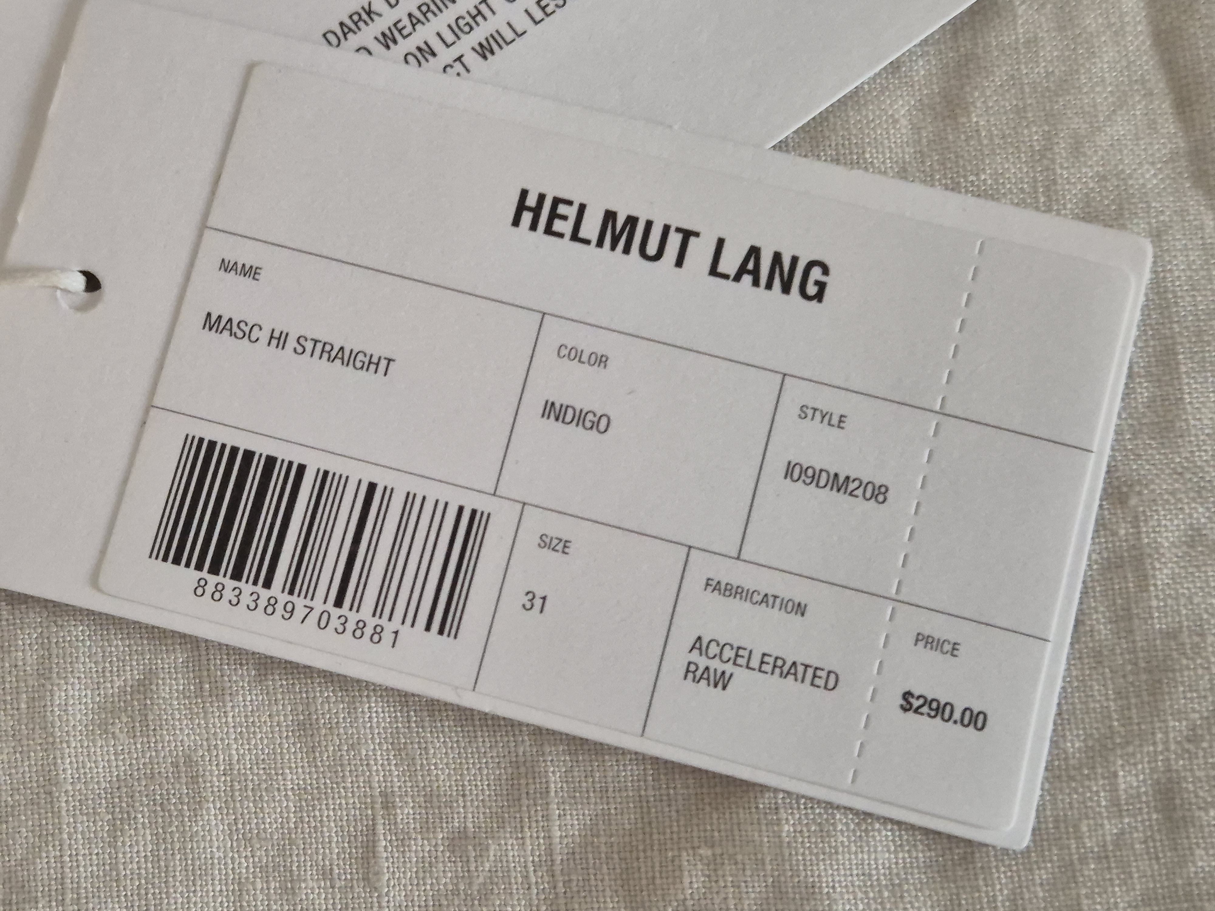 Helmut Lang Raw denim high-waisted Size US 31 - 8 Thumbnail
