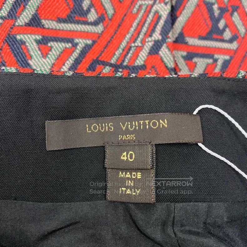 Louis Vuitton Louis Vuitton Red full logo skirt Size 39" - 6 Thumbnail