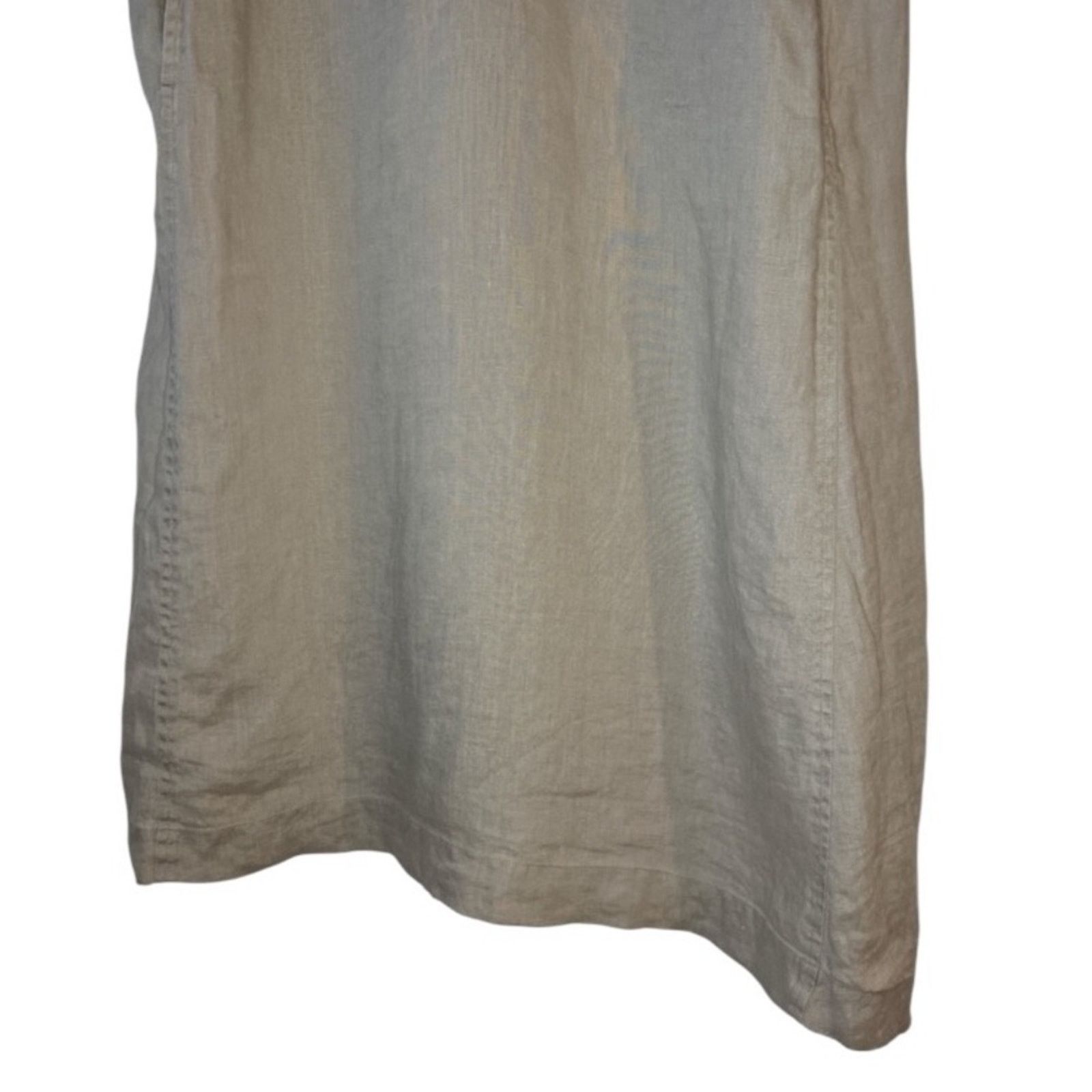 J. Jill J. Jill Pure Jill Linen Sleeveless Knee Length Dress Size L / US 10 / IT 46 - 3 Thumbnail