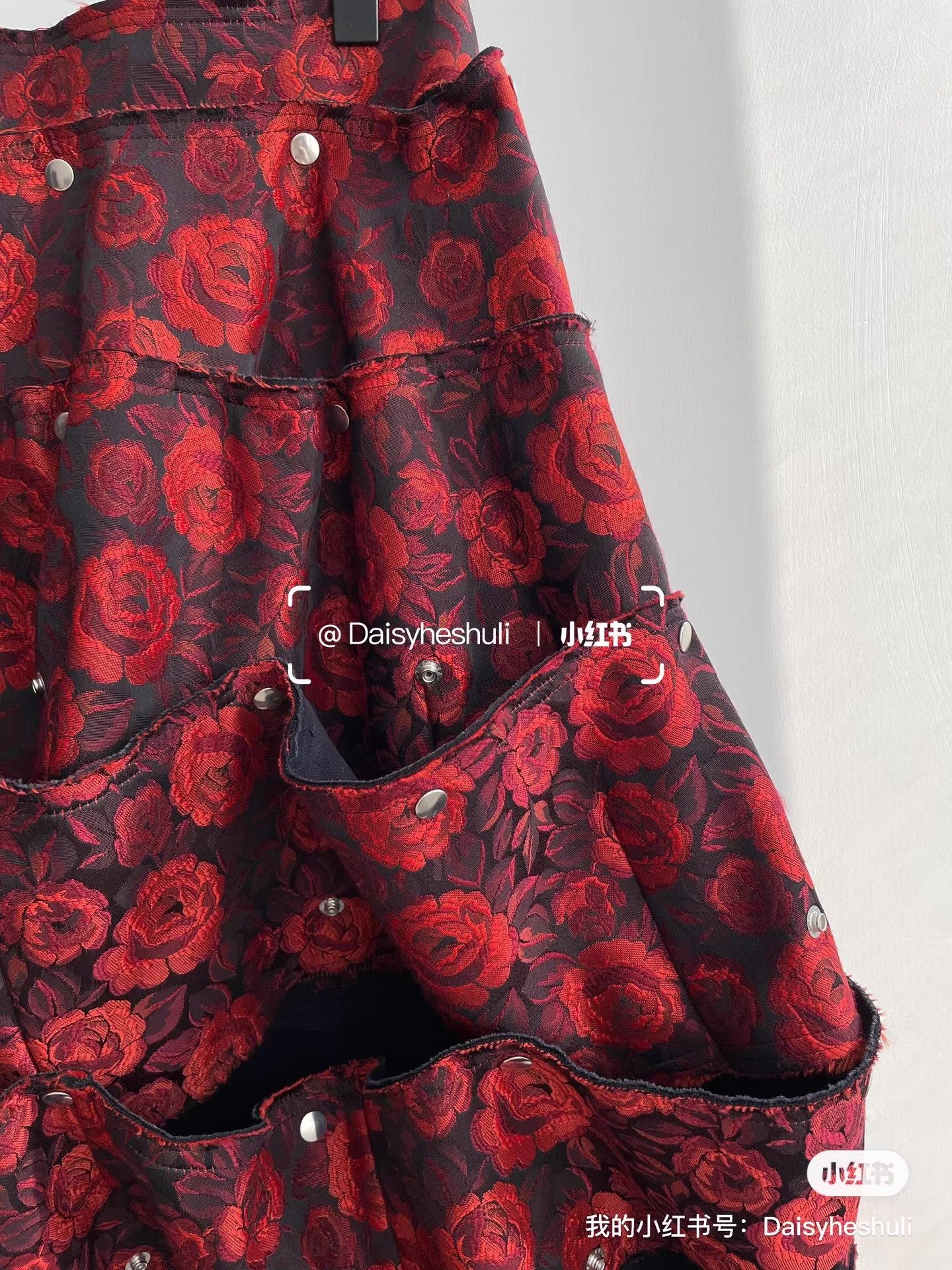 Comme des Garcons Comme des Garçons Wear Rose Embroidery Midi Skirt Ｑ24 Size 38" / US 16 / IT 52 - 4 Thumbnail